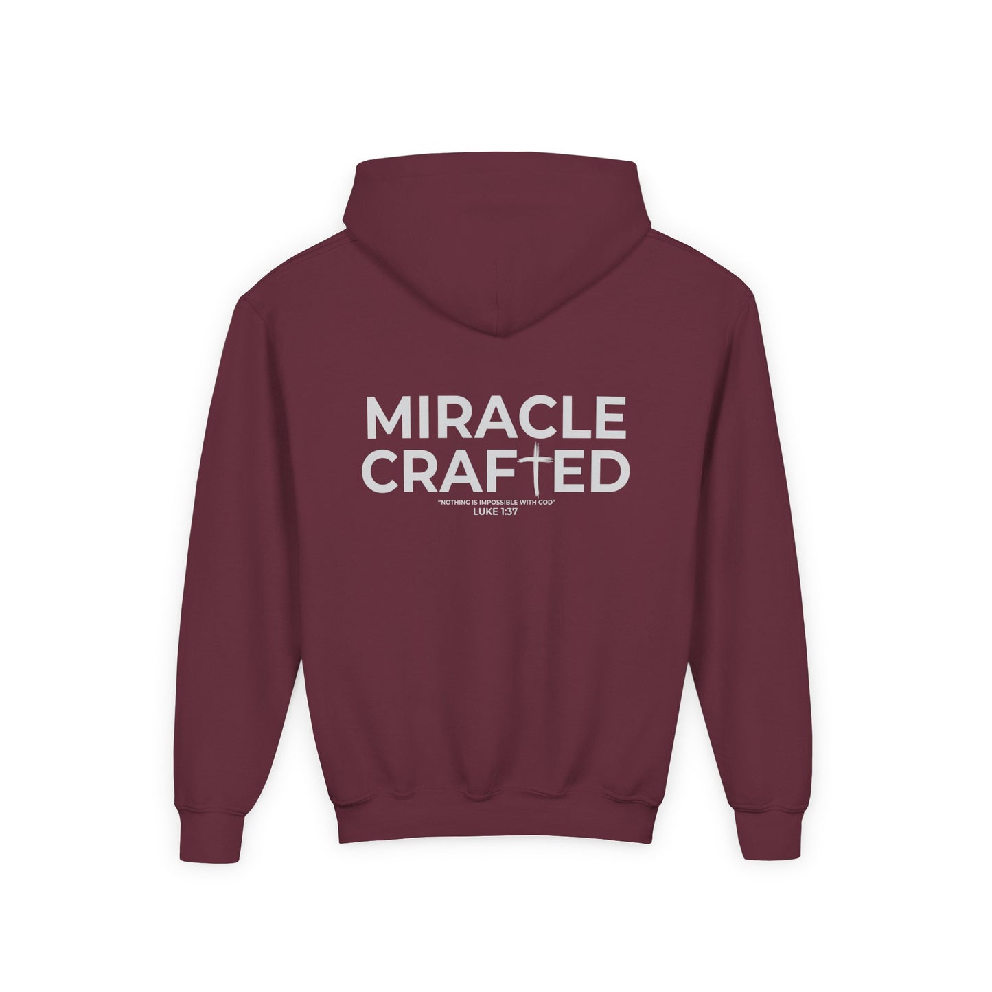 Miracle Crafted Youth Hoodie -  Original Front & Back Logo