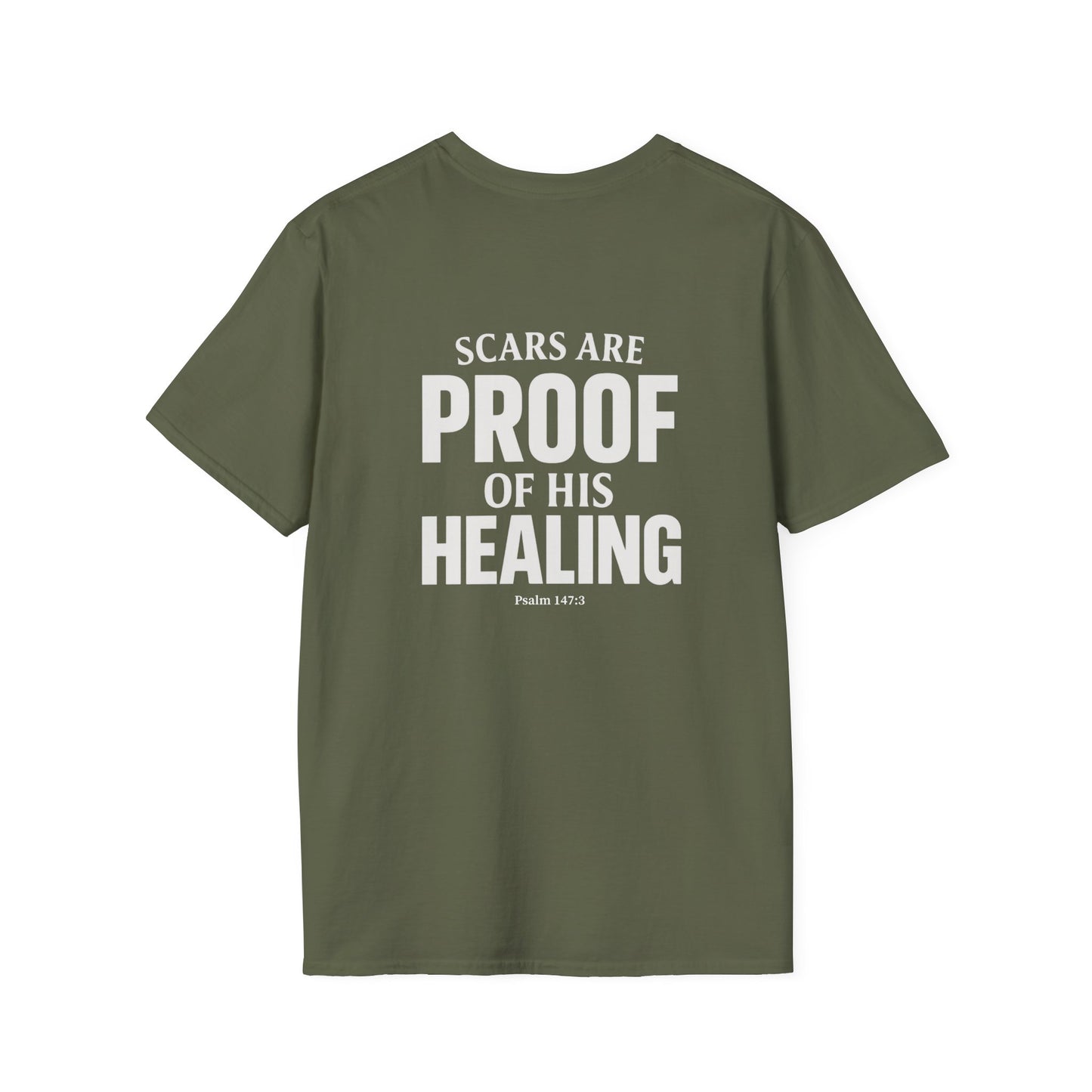 Miracle Crafted Tee - Scars Are Proof Of His Healing
