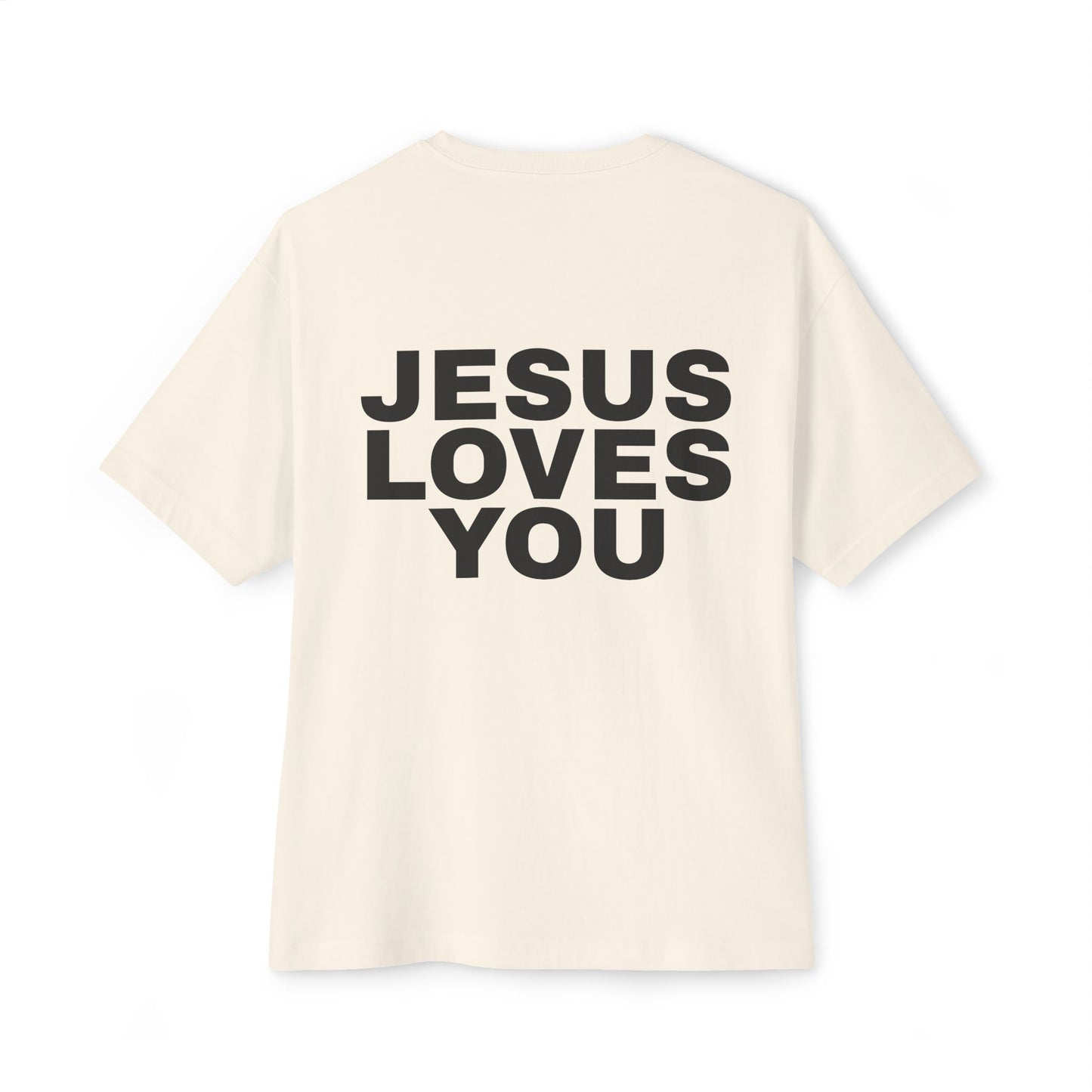 Miracle Crafted Oversized Tee - Jesus Loves You