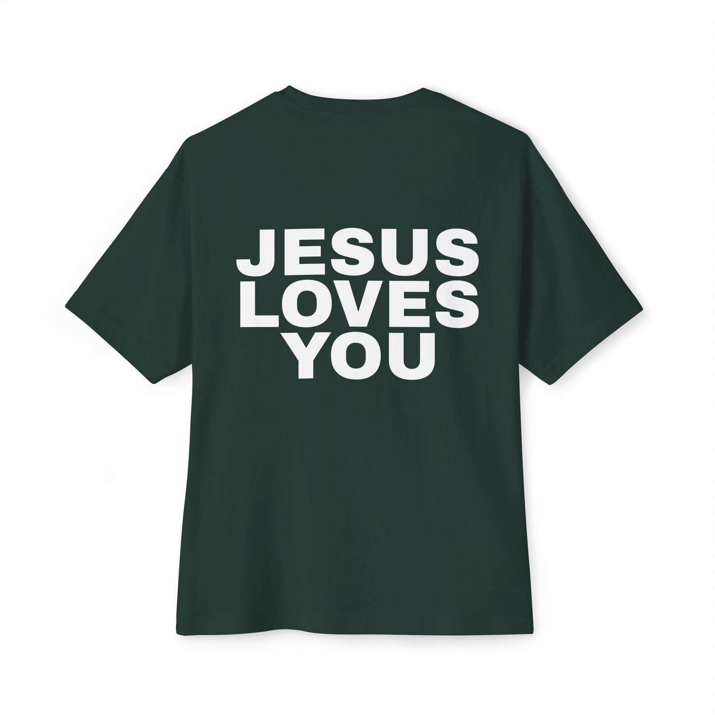Miracle Crafted Oversized Tee - Jesus Loves You