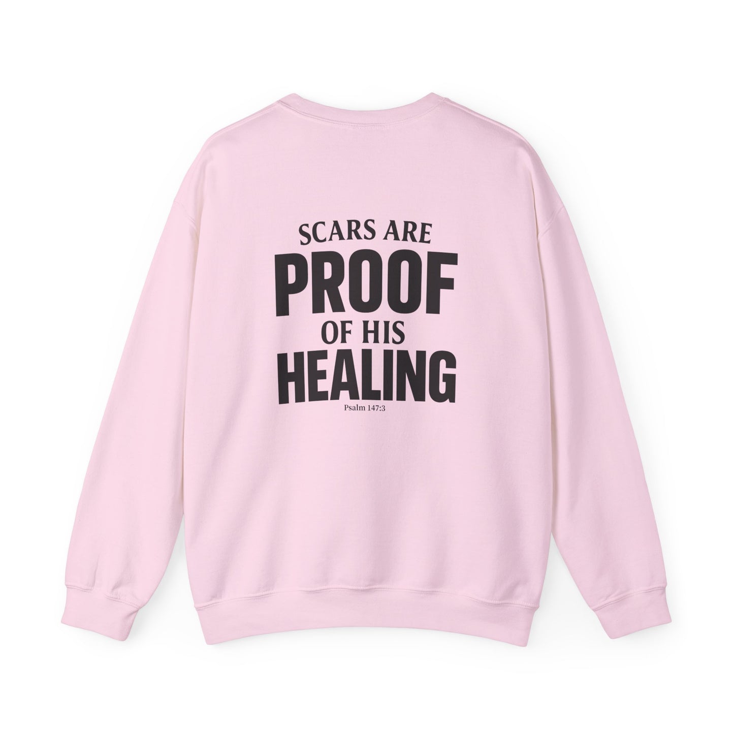 Miracle Crafted Crewneck - Scars Are Proof Of His Healing