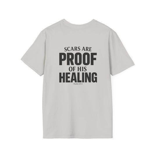 Miracle Crafted Tee - Scars Are Proof Of His Healing