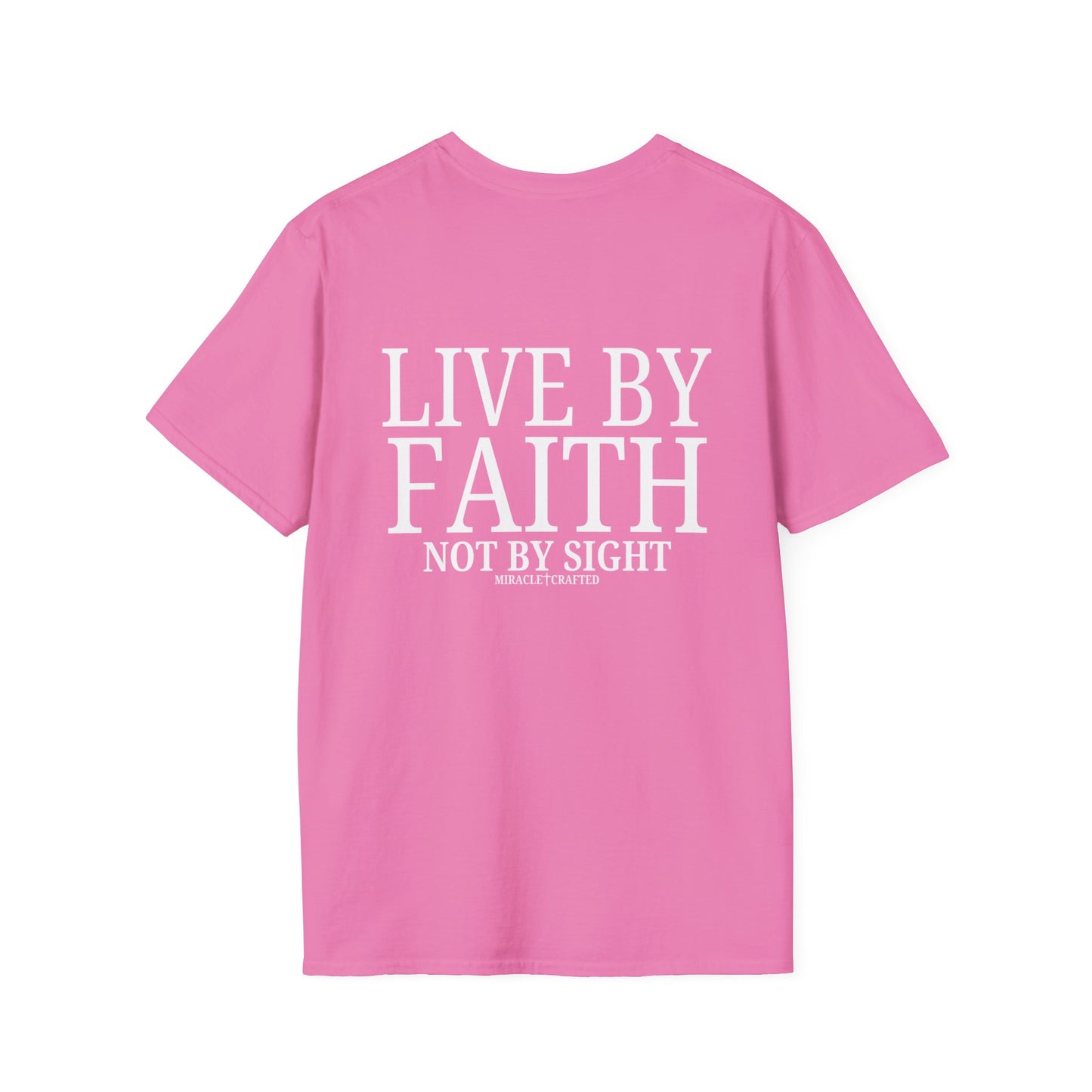 Miracle Crafted Tee - "Faith > Feelings" Front & Back Logo