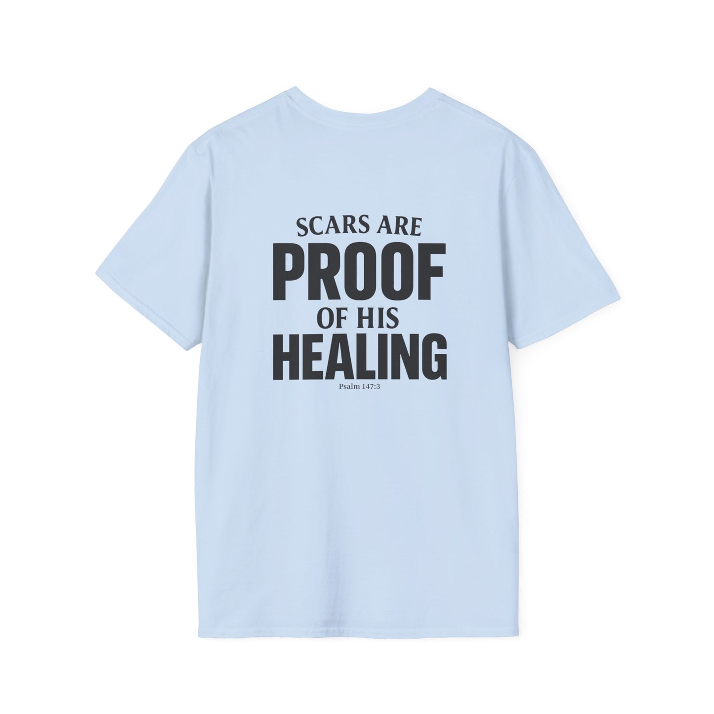 Miracle Crafted Tee - Scars Are Proof Of His Healing