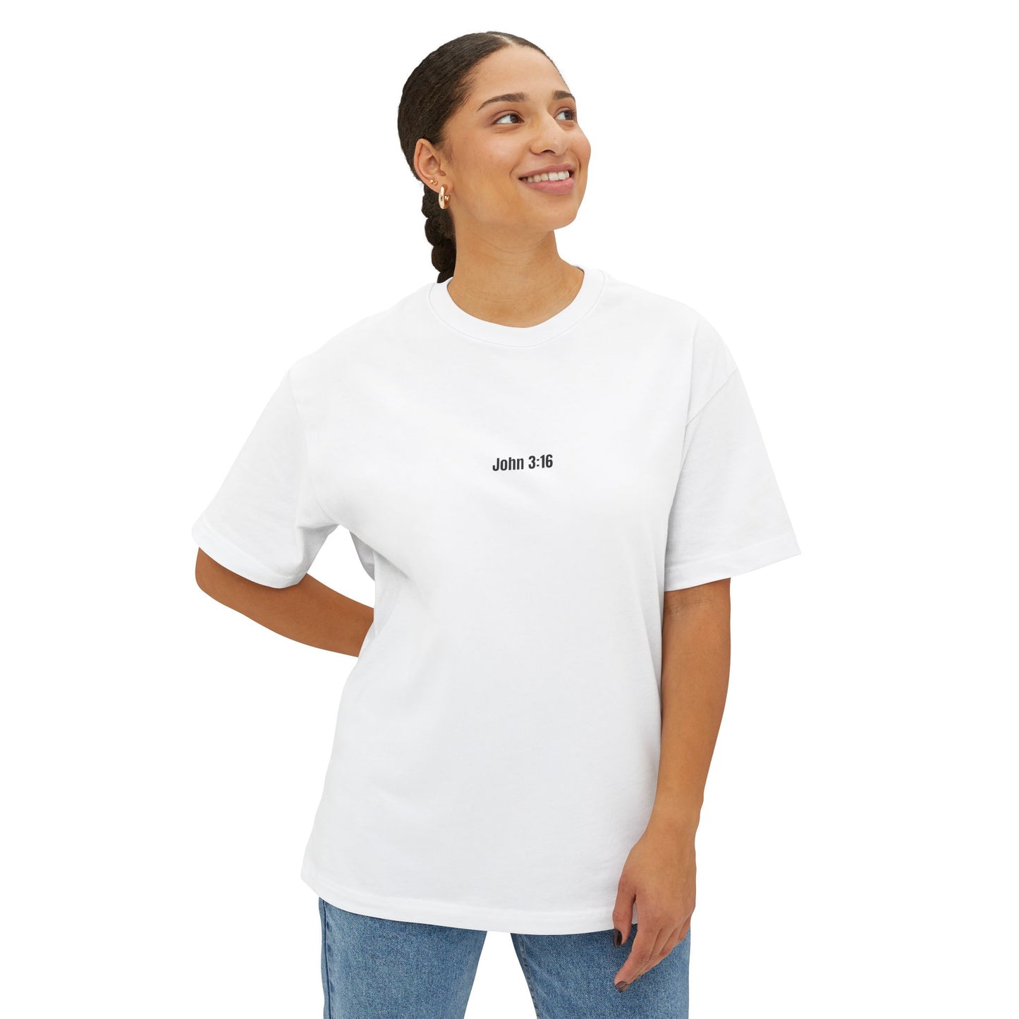 Miracle Crafted Oversized Tee - Jesus Loves You