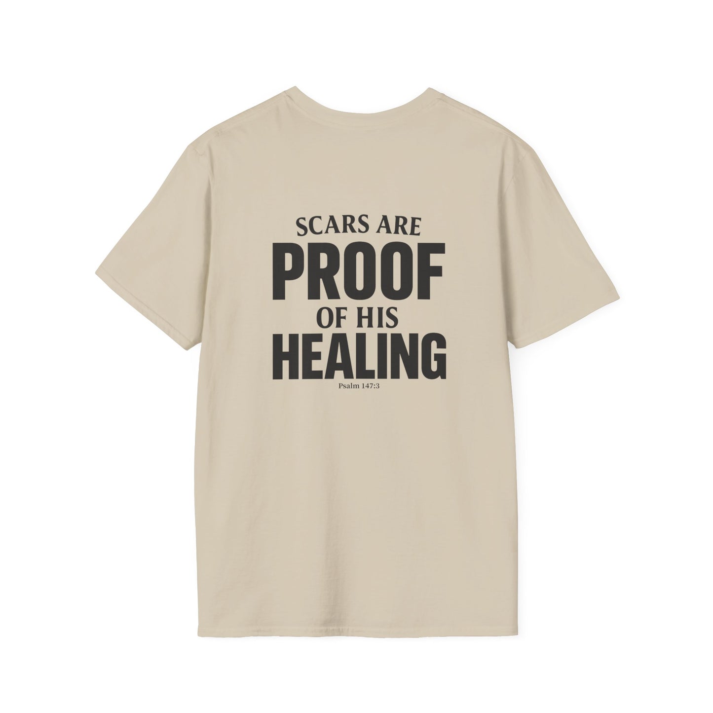 Miracle Crafted Tee - Scars Are Proof Of His Healing