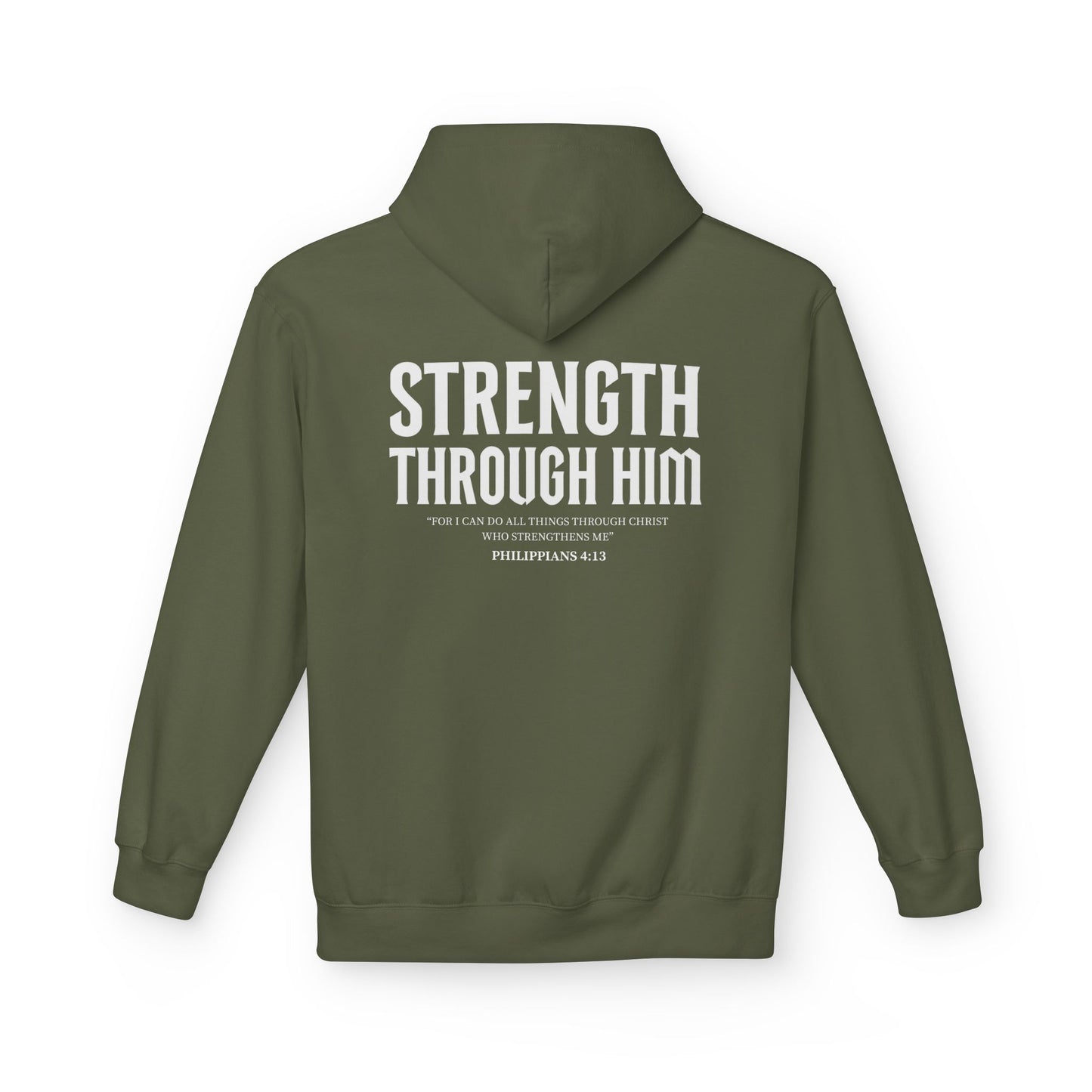 Miracle Crafted Hoodie - "Strength Through Him" Philippians 4:13