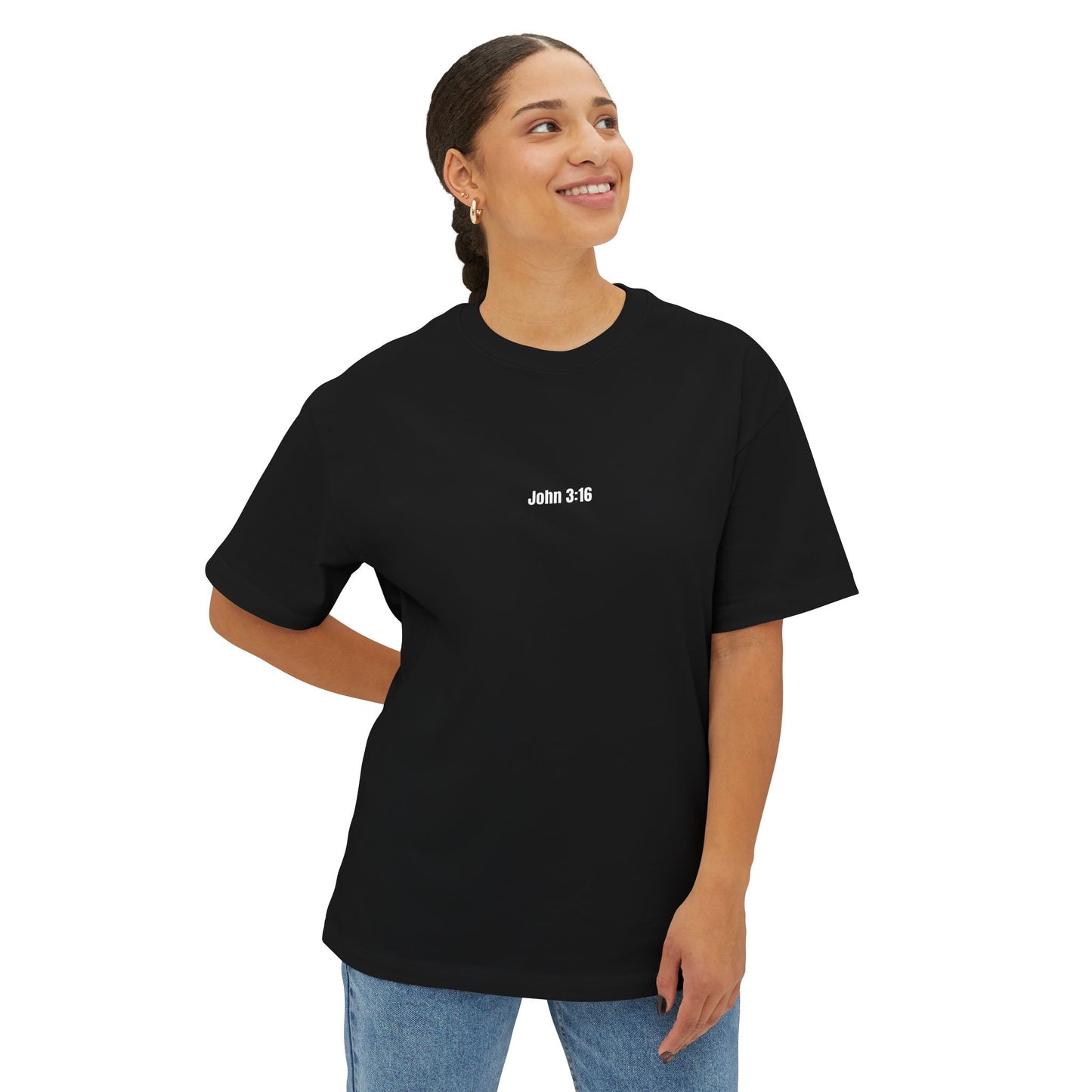Miracle Crafted Oversized Tee - Jesus Loves You