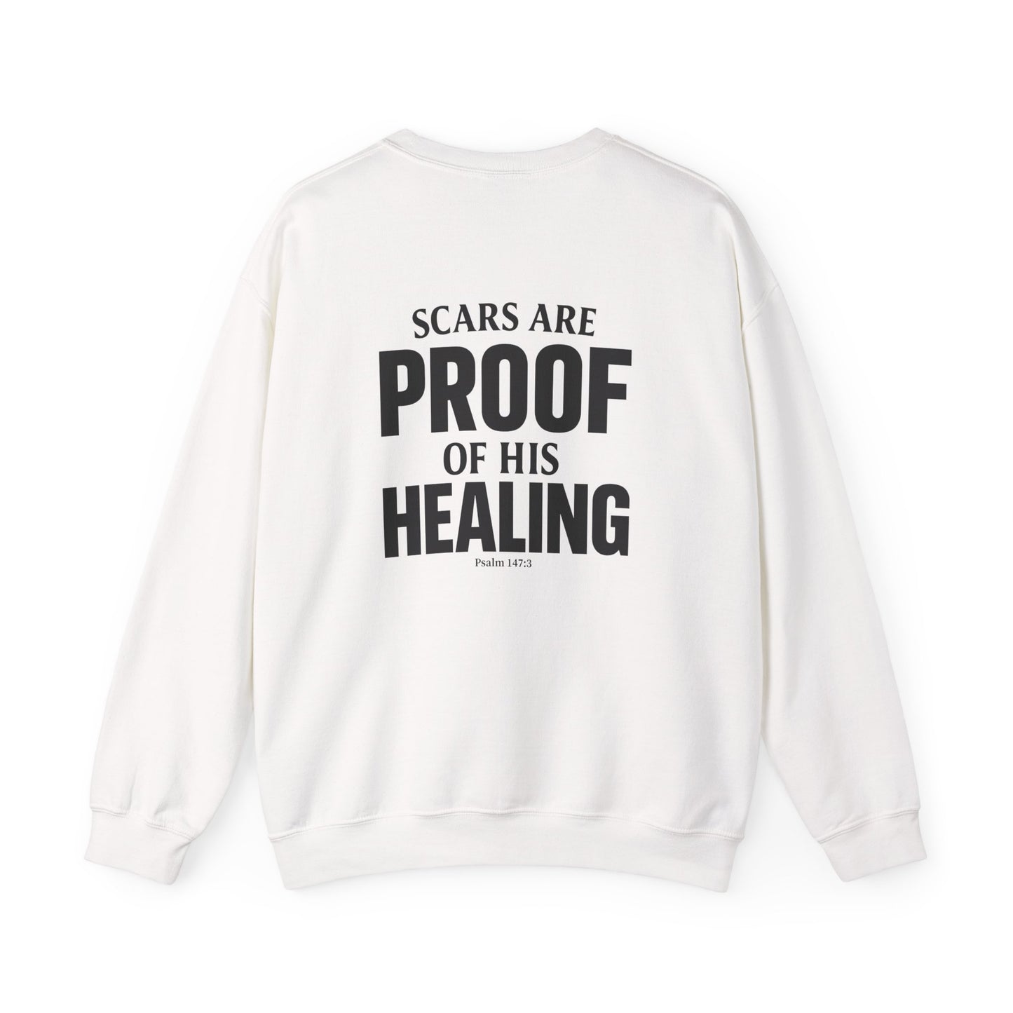 Miracle Crafted Crewneck - Scars Are Proof Of His Healing