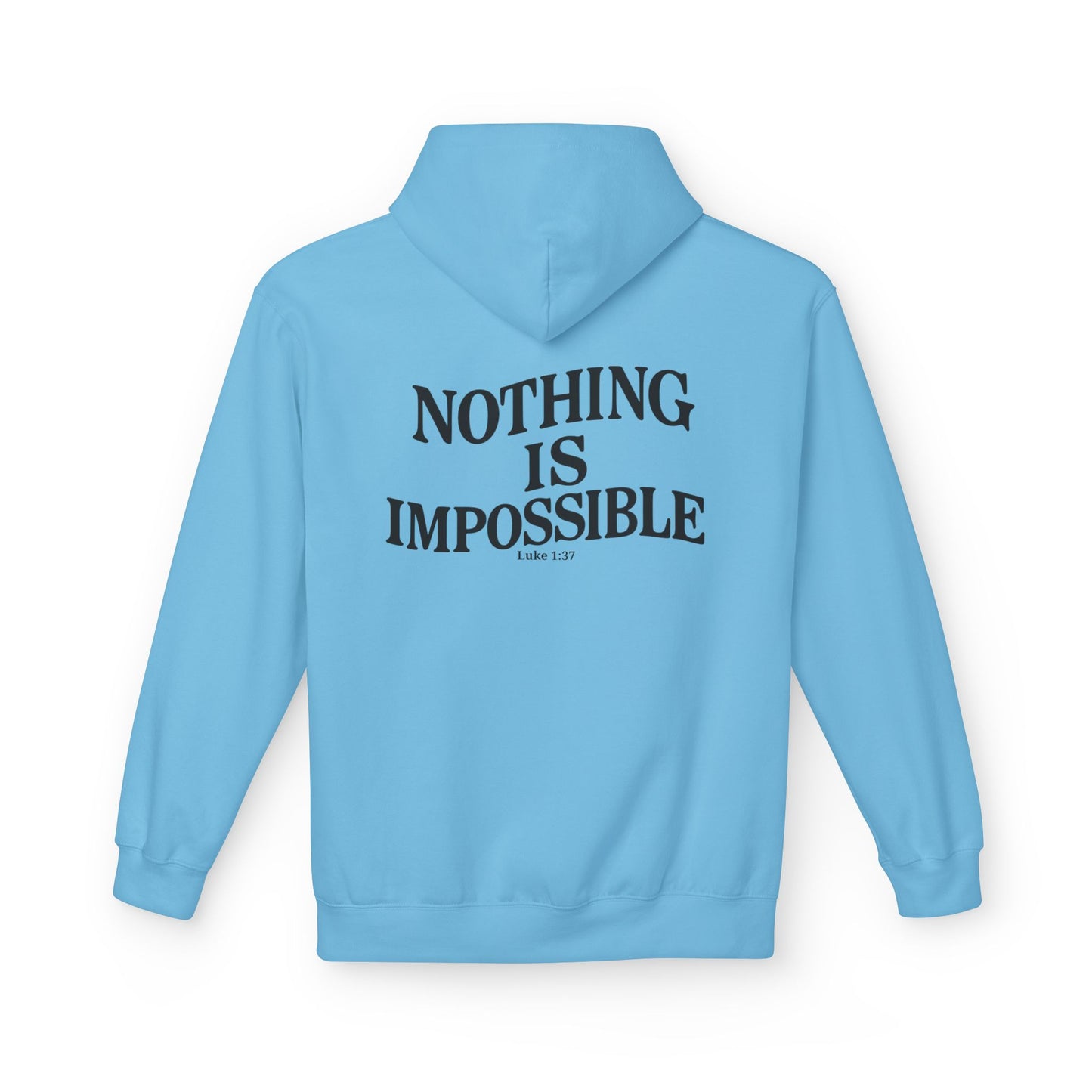 Miracle Crafted Hoodie - Luke 1:37 "Nothing Is Impossible"
