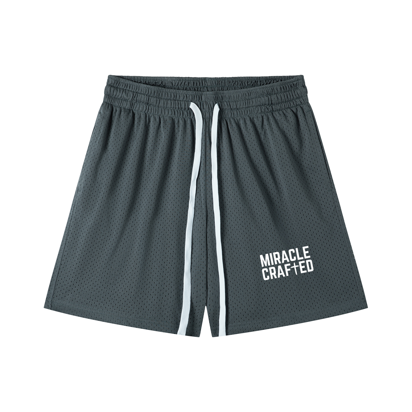 "Vertical Mark" Mesh Shorts