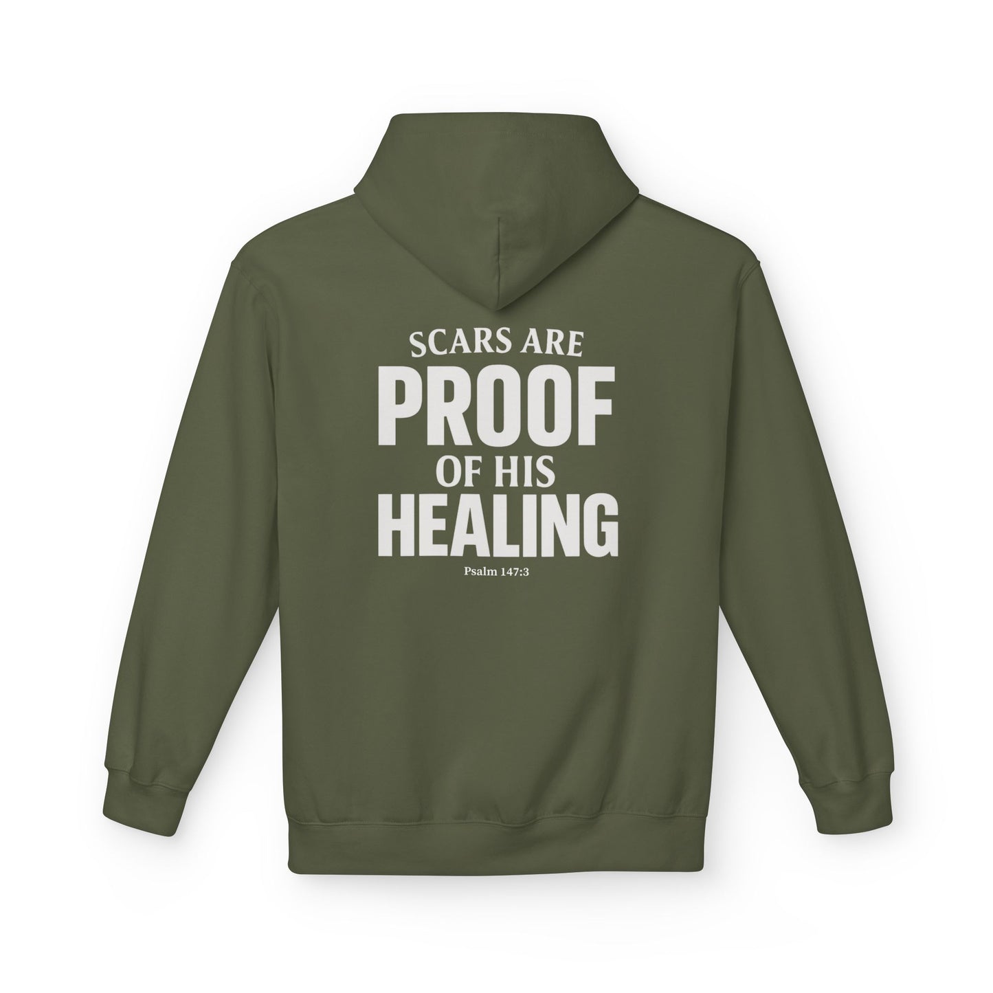 Miracle Crafted Hoodie - Scars Are Proof Of His Healing