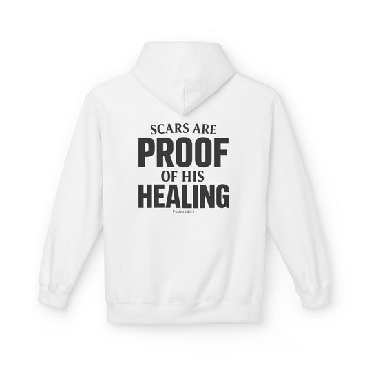 Miracle Crafted Hoodie - Scars Are Proof Of His Healing