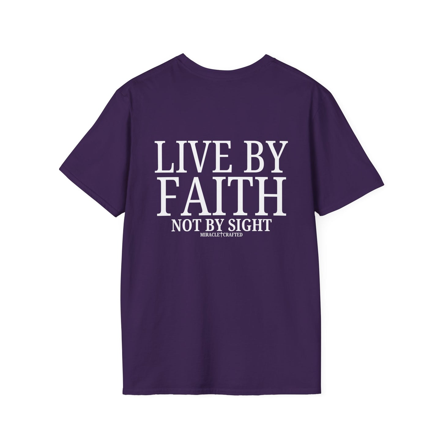 Miracle Crafted Tee - "Faith > Feelings" Front & Back Logo