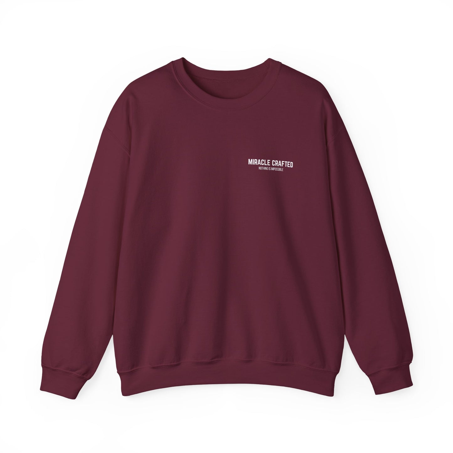 Miracle Crafted Crewneck - Miracle Crafted Logo Nothing Is Impossible