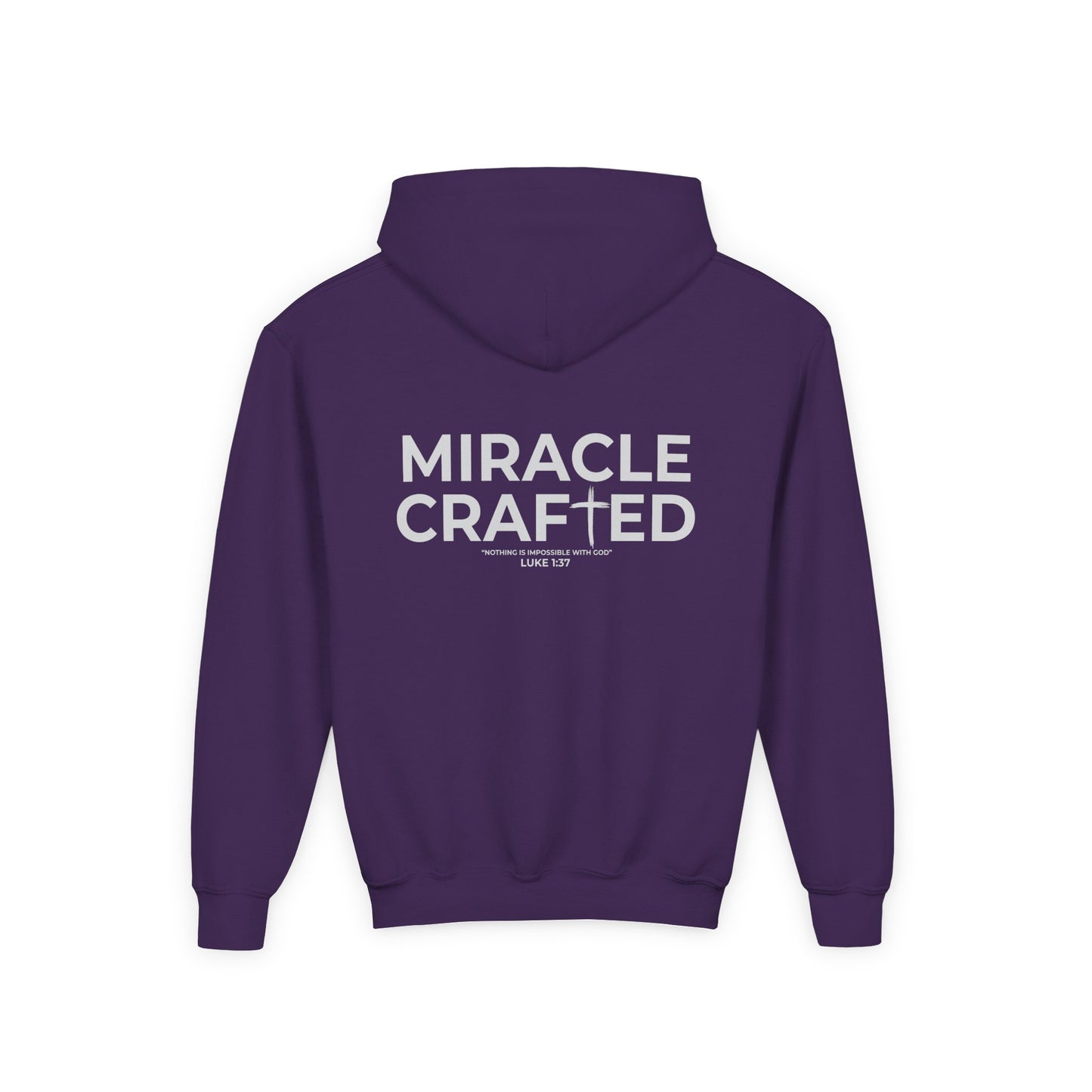 Miracle Crafted Youth Hoodie -  Original Front & Back Logo