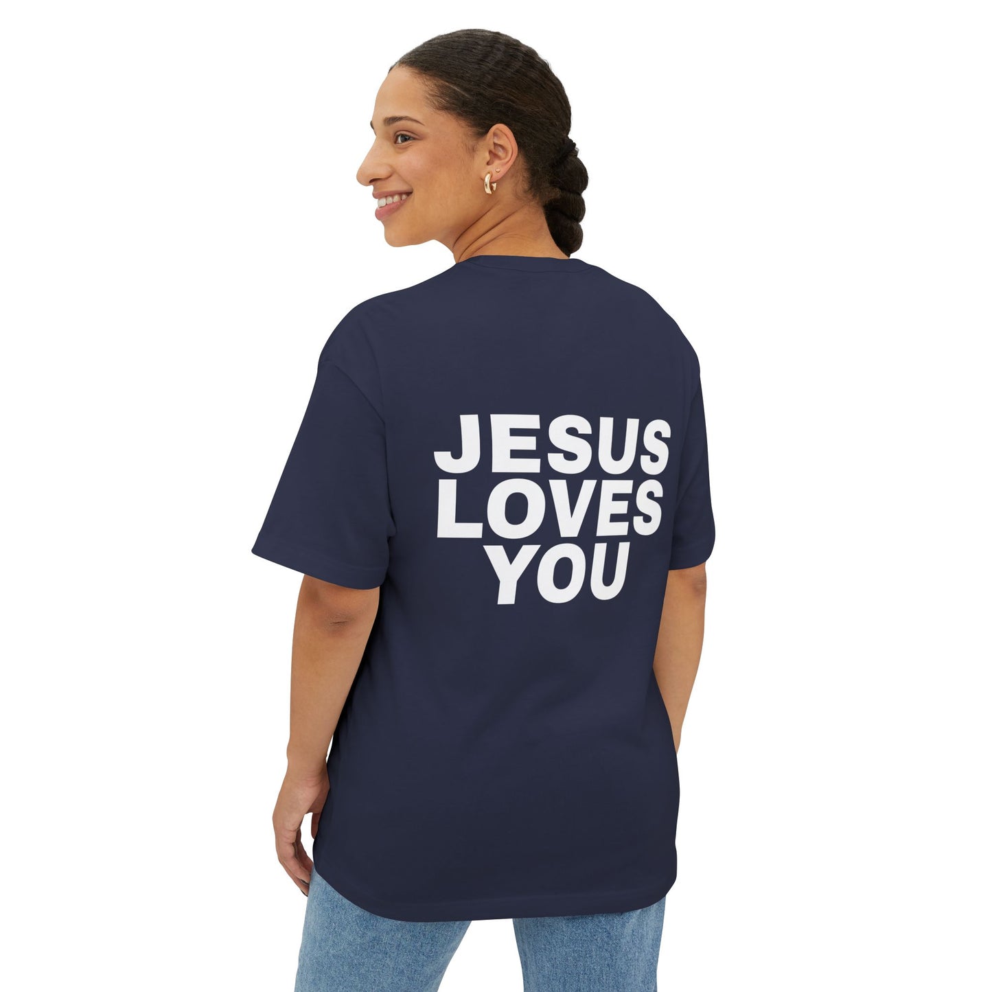 Miracle Crafted Oversized Tee - Jesus Loves You