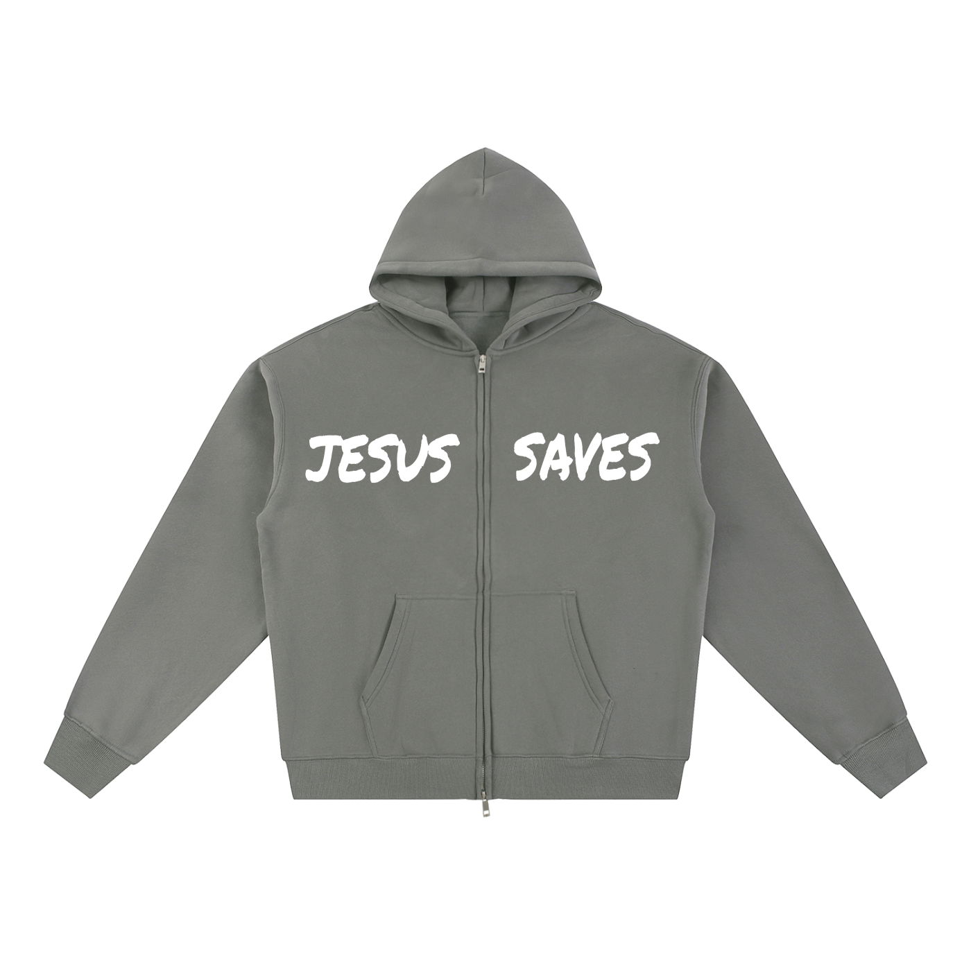 "Saved" Signature Fleece Zip-Up Hoodie
