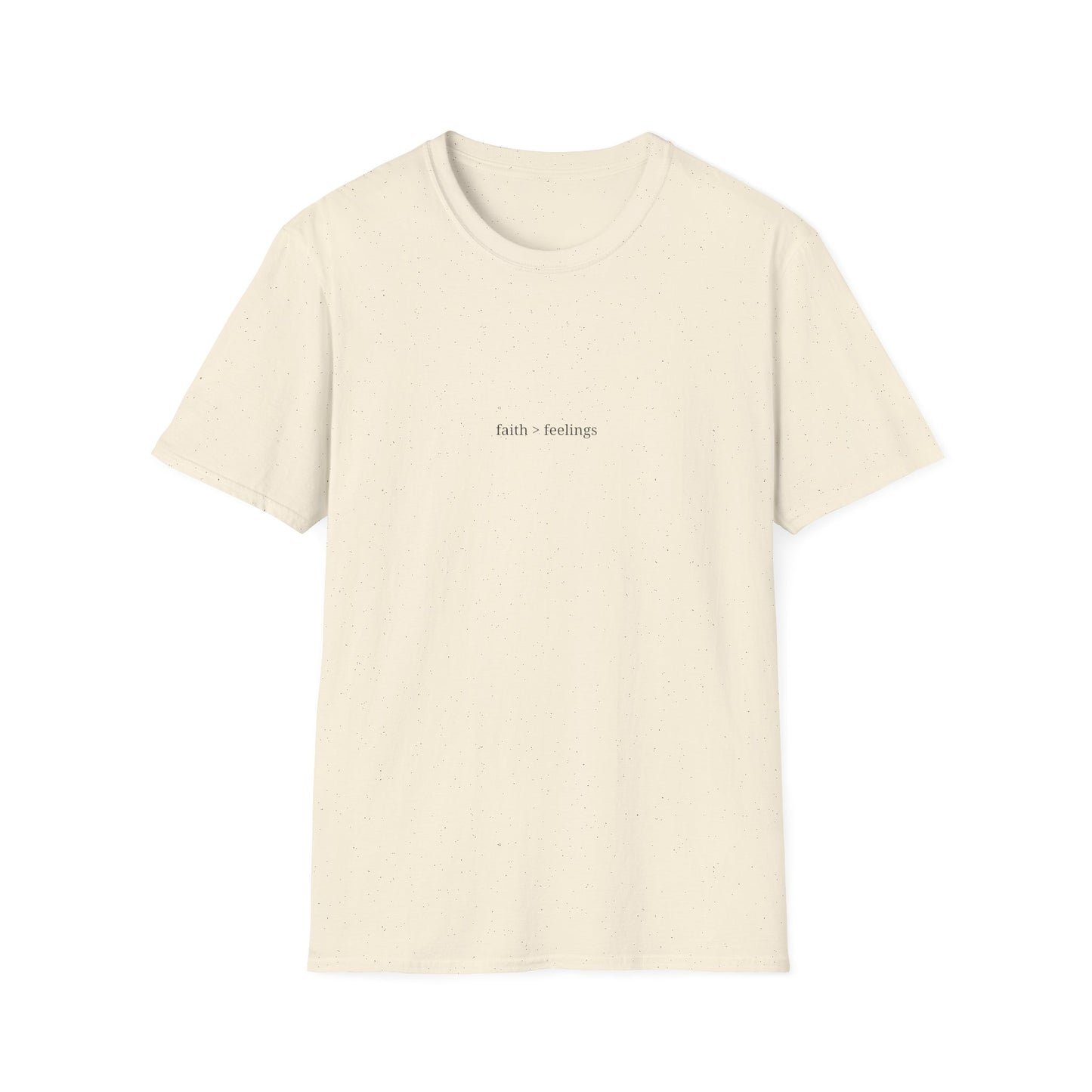 Miracle Crafted Tee - "Faith > Feelings" Front & Back Logo