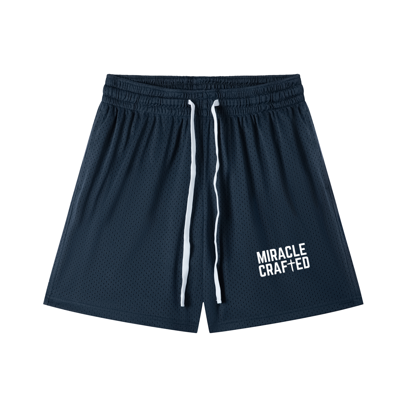 "Vertical Mark" Mesh Shorts