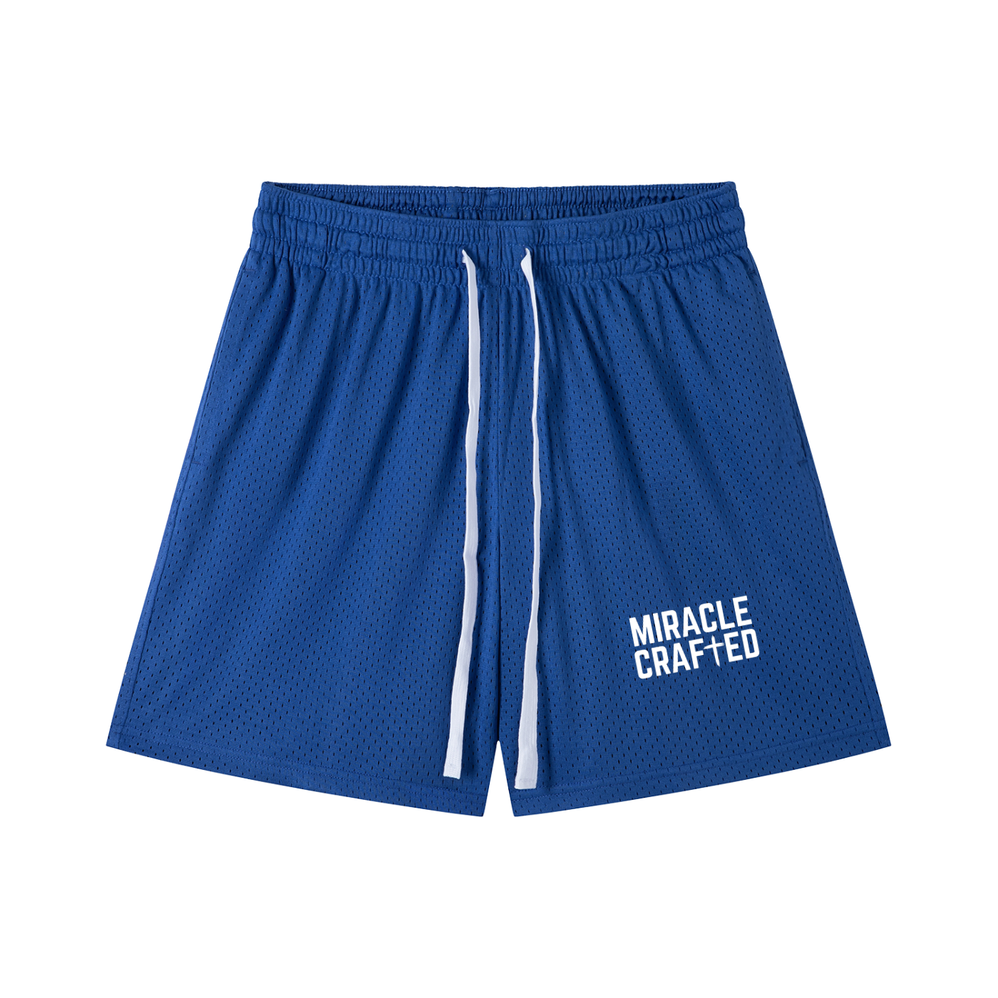 "Vertical Mark" Mesh Shorts