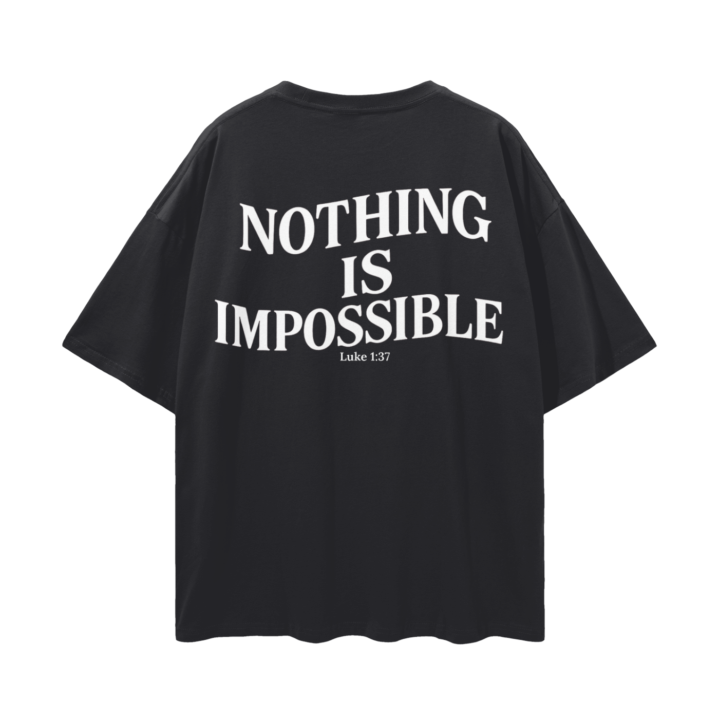 "With Him" Signature Fit Tee — Dark