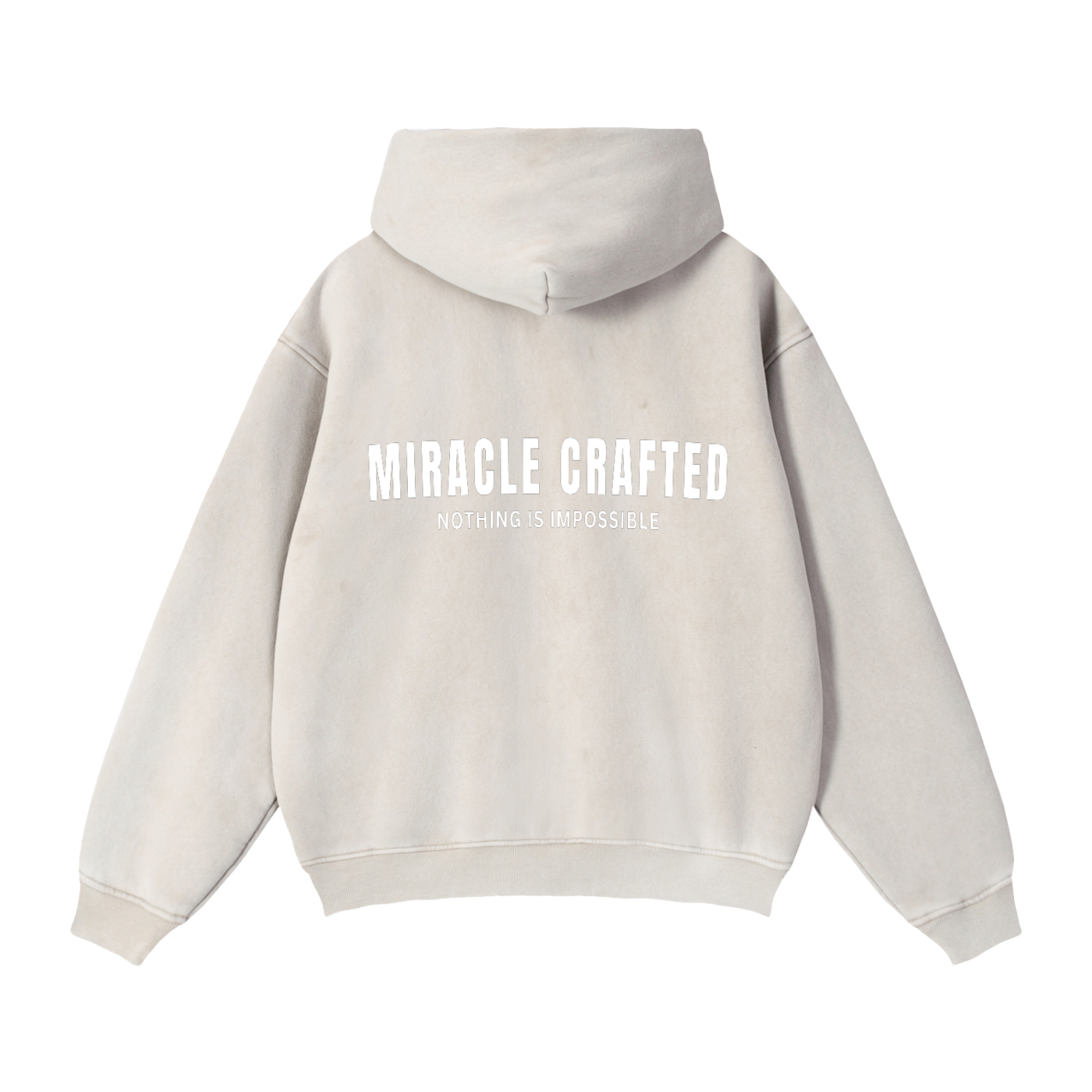 "The Foundation" Snow-Washed Boxy Zip-Up