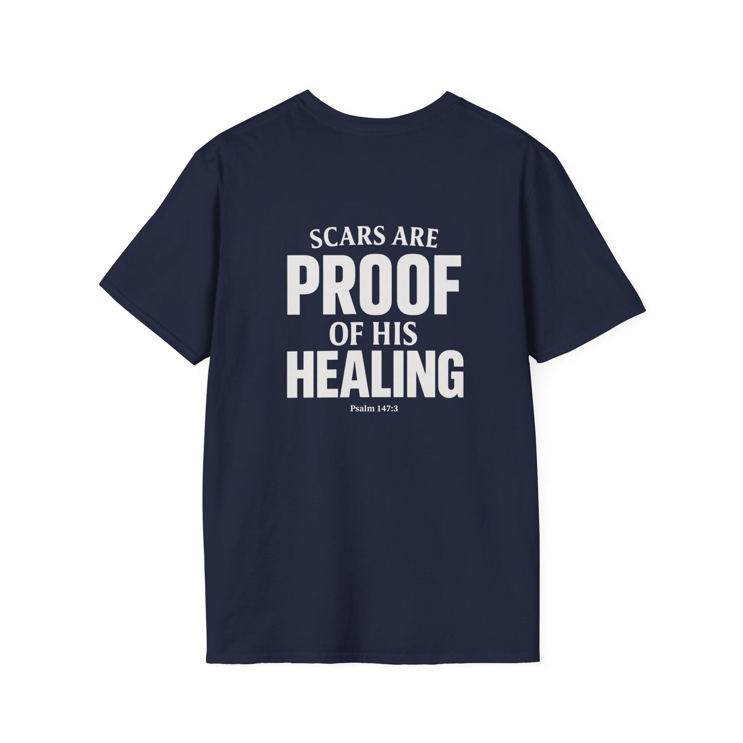 Miracle Crafted Tee - Scars Are Proof Of His Healing