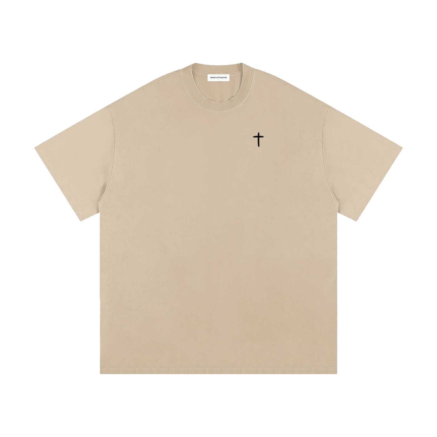 "Miracle Crafted" Oversized Heavyweight Tee — Light