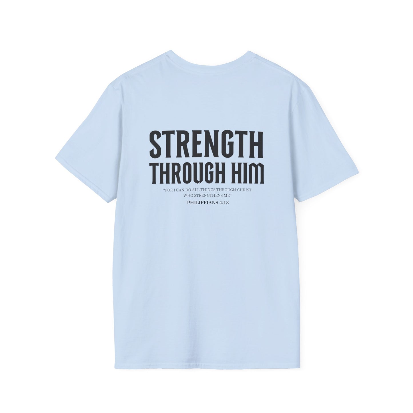 Miracle Crafted Tee - "Strength Through Him" Philippians 4:13