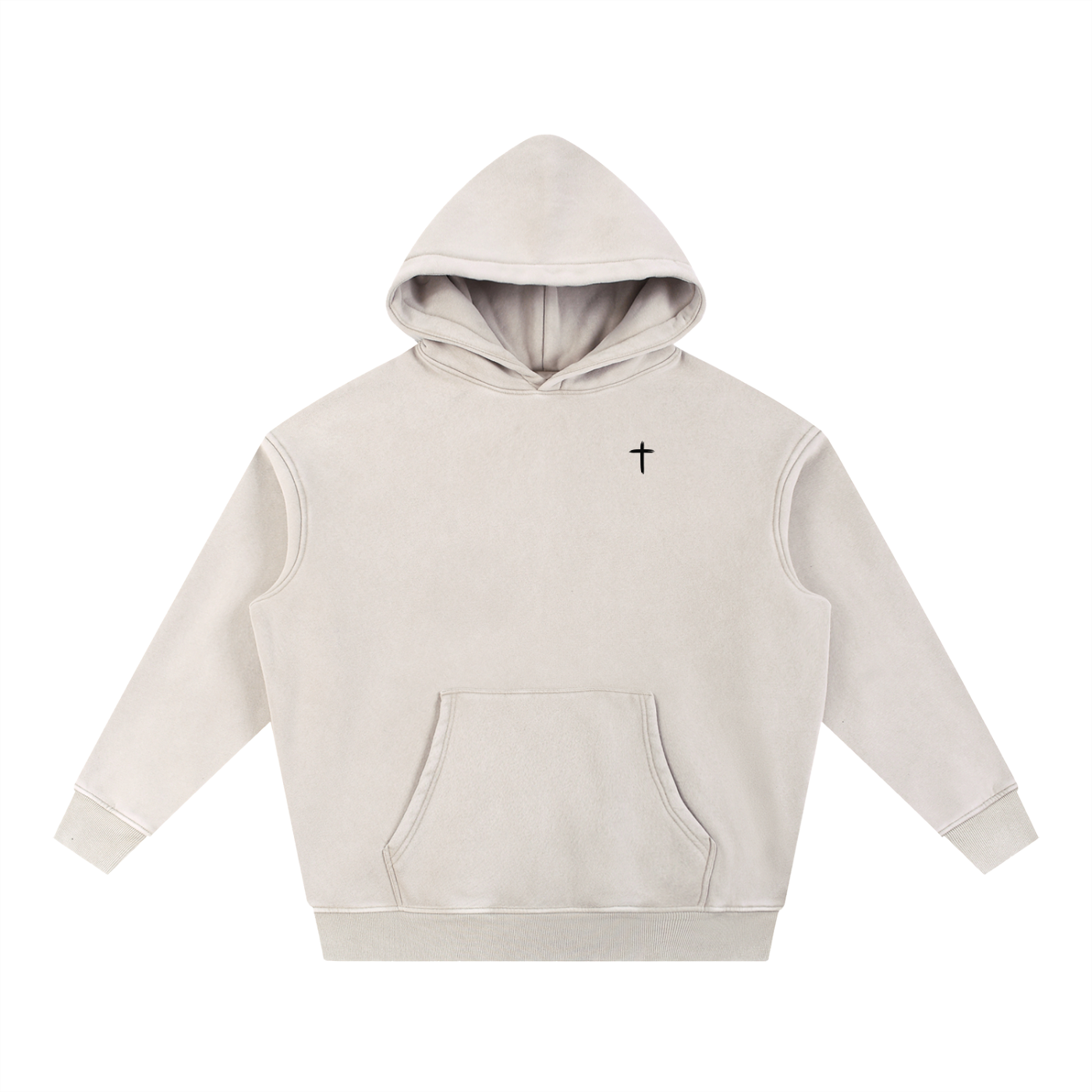 "All For Him" Snow-Washed Signature Hoodie — Light