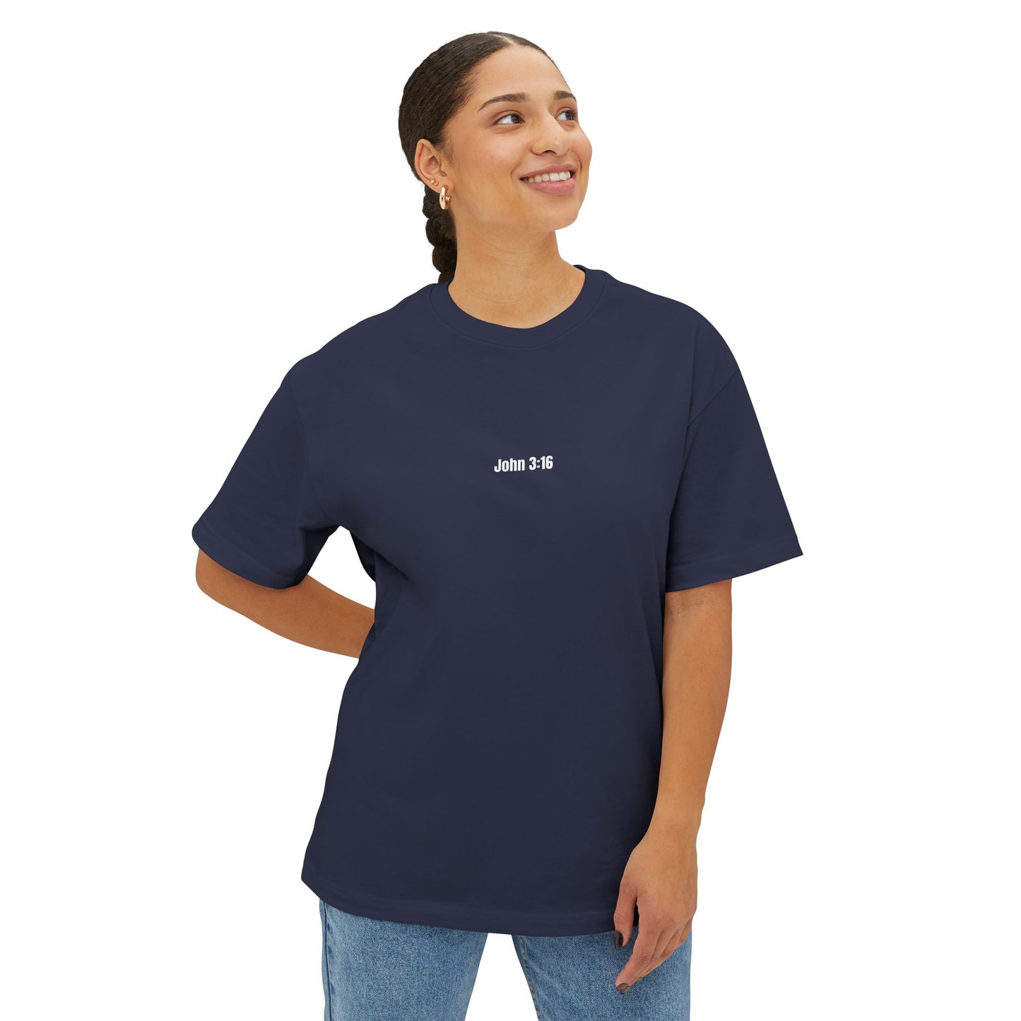 Miracle Crafted Oversized Tee - Jesus Loves You