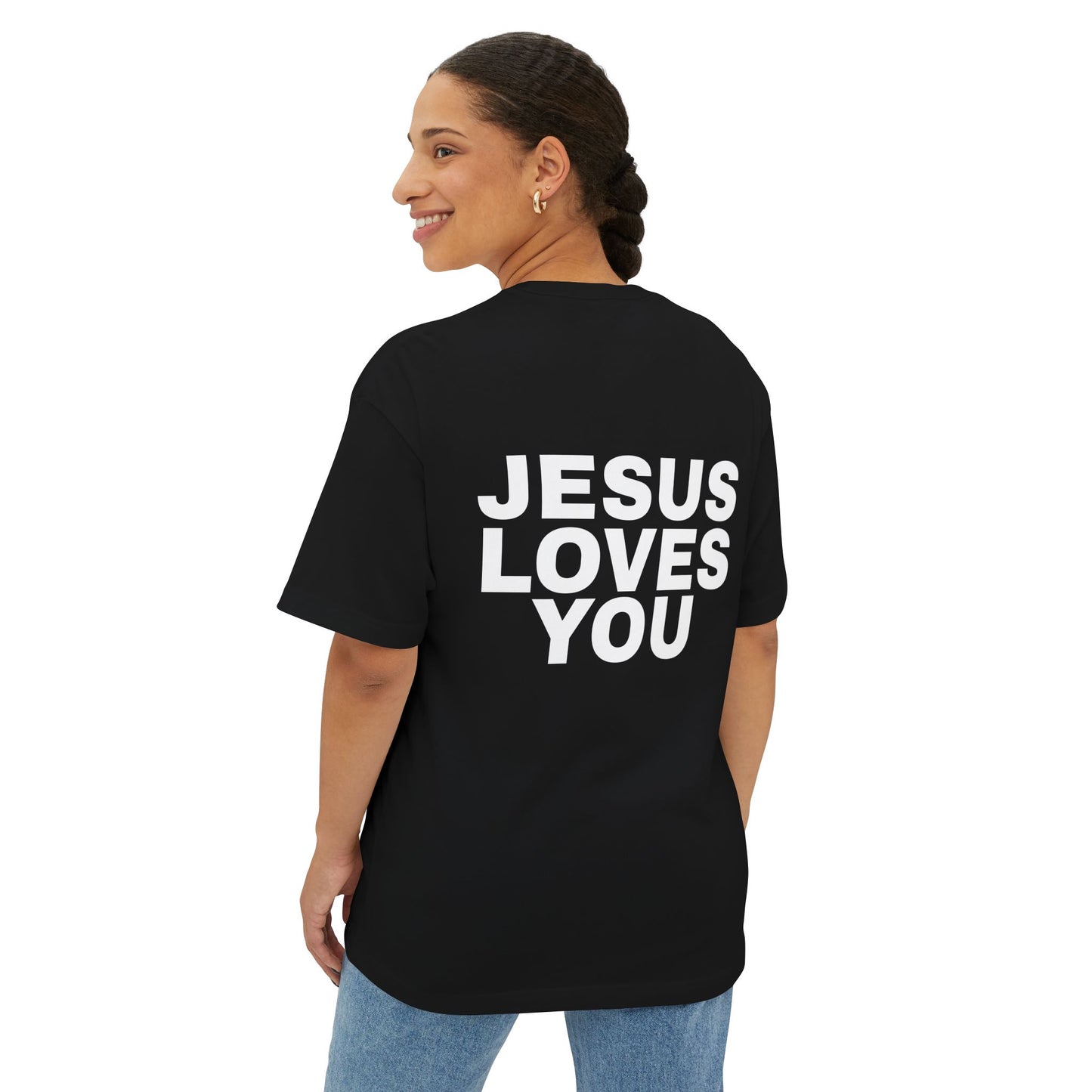 Miracle Crafted Oversized Tee - Jesus Loves You