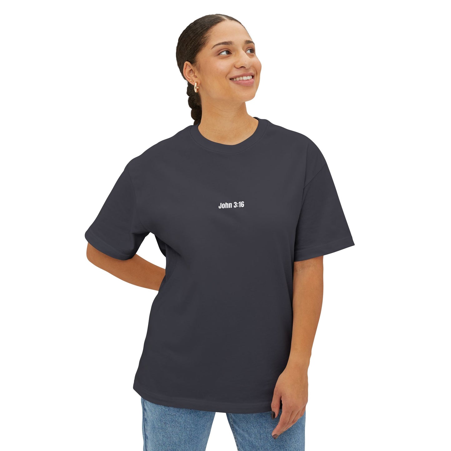 Miracle Crafted Oversized Tee - Jesus Loves You
