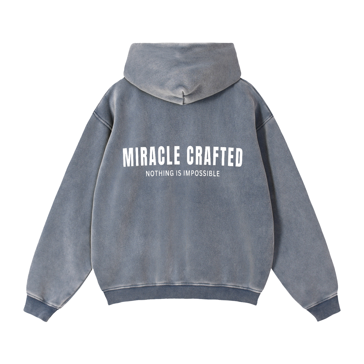 "The Foundation" Snow-Washed Boxy Zip-Up