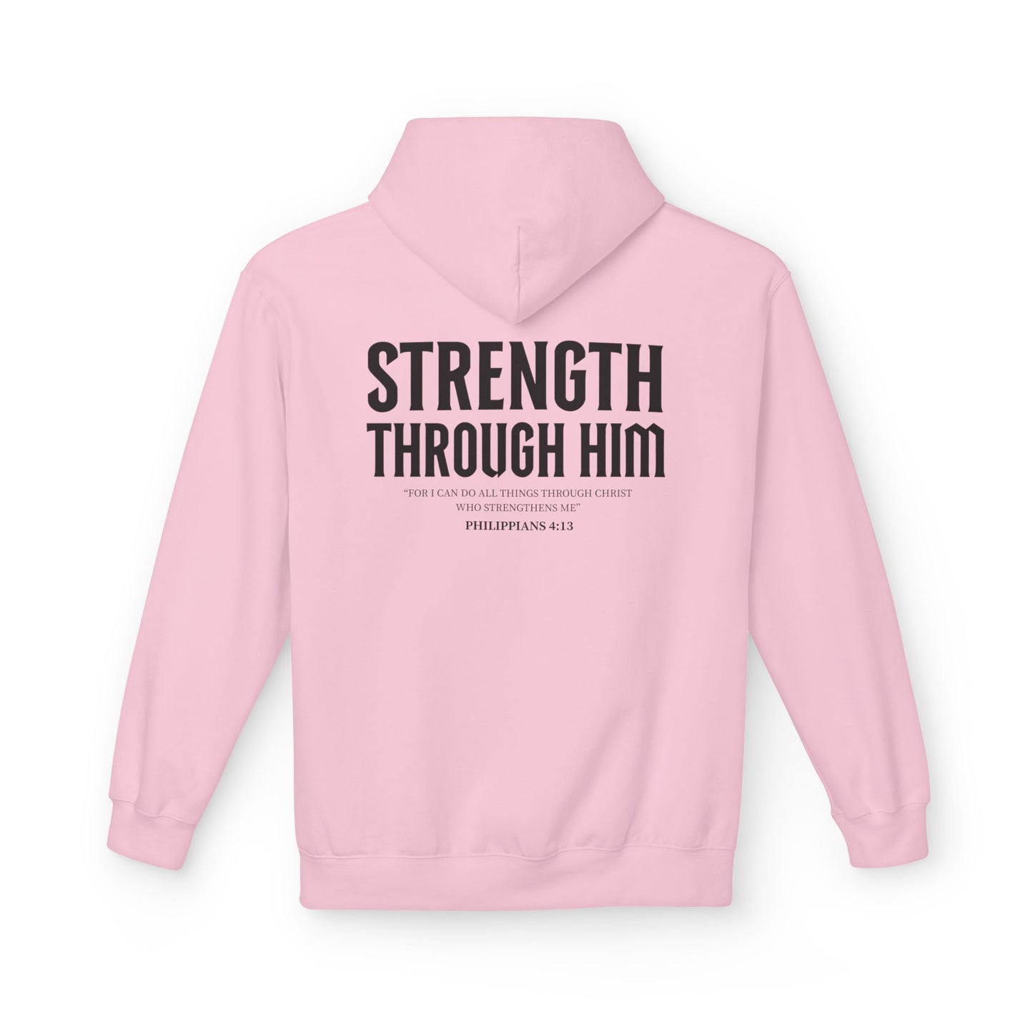 Miracle Crafted Hoodie - "Strength Through Him" Philippians 4:13