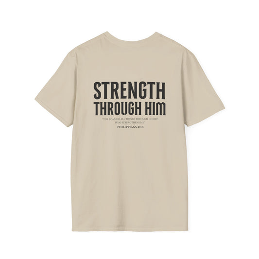 Miracle Crafted Tee - "Strength Through Him" Philippians 4:13