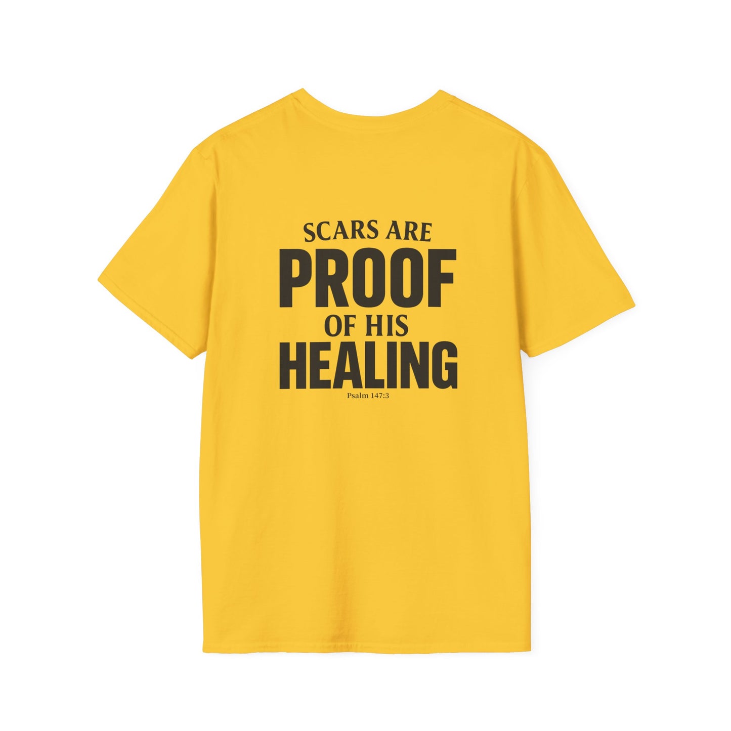 Miracle Crafted Tee - Scars Are Proof Of His Healing