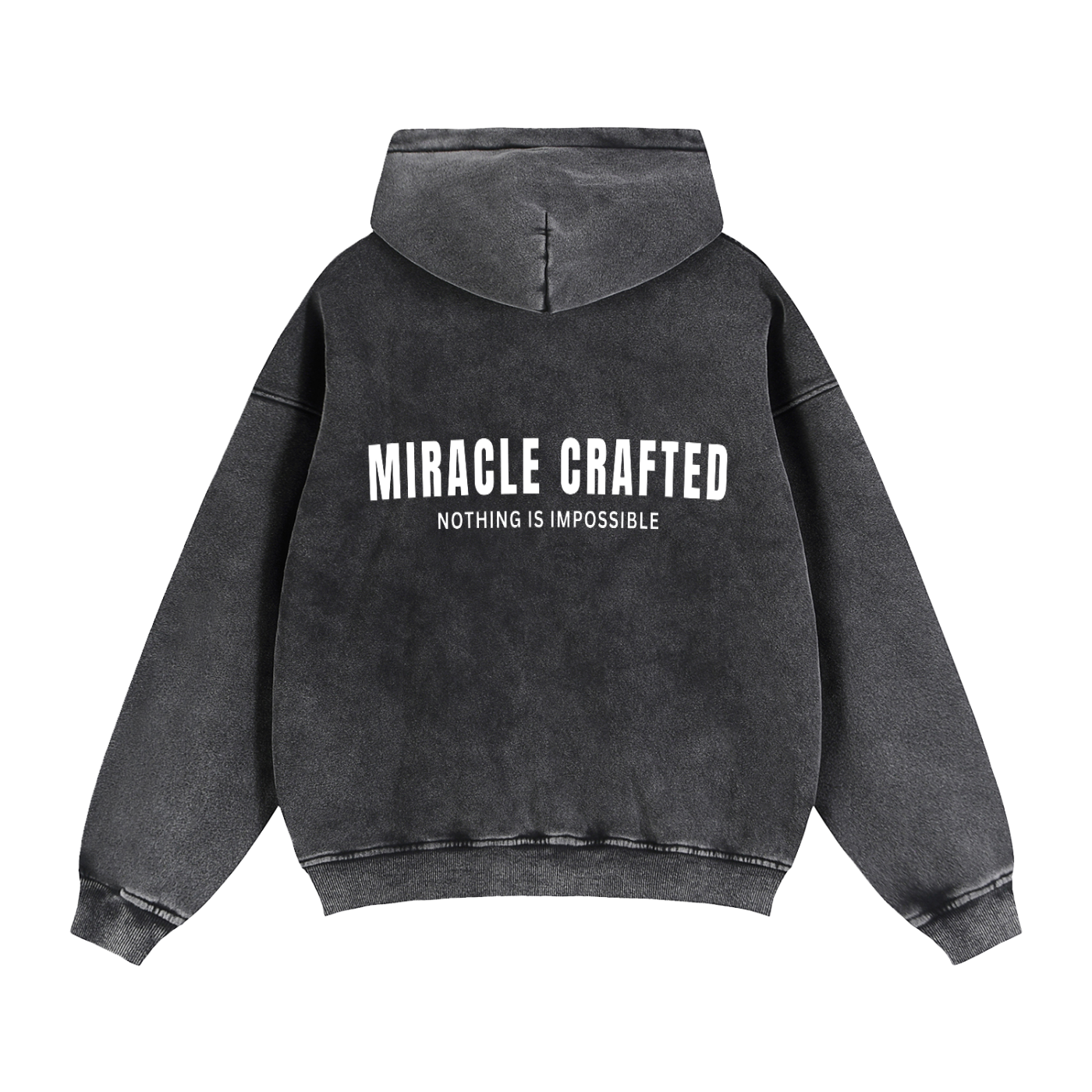 "The Foundation" Snow-Washed Boxy Zip-Up