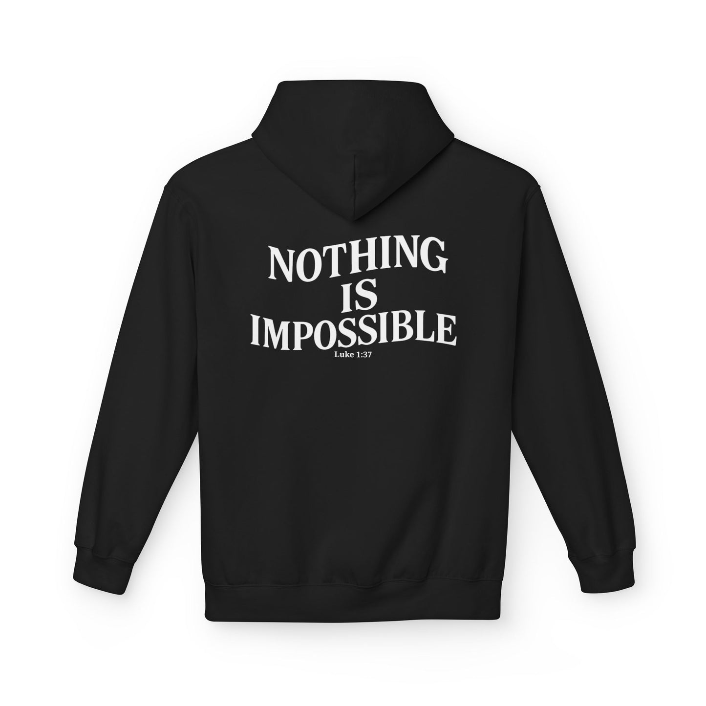Miracle Crafted Hoodie - Luke 1:37 "Nothing Is Impossible"