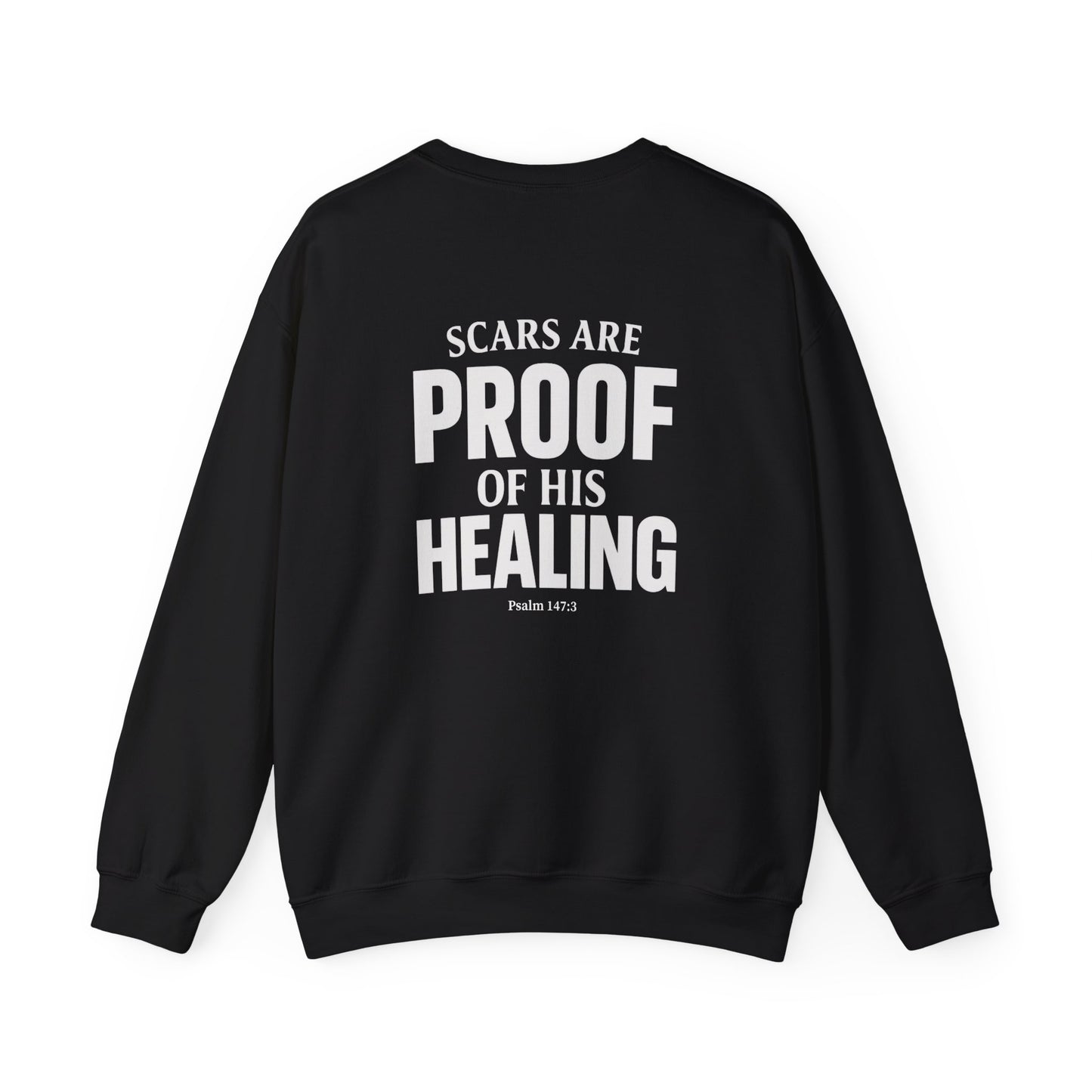 Miracle Crafted Crewneck - Scars Are Proof Of His Healing