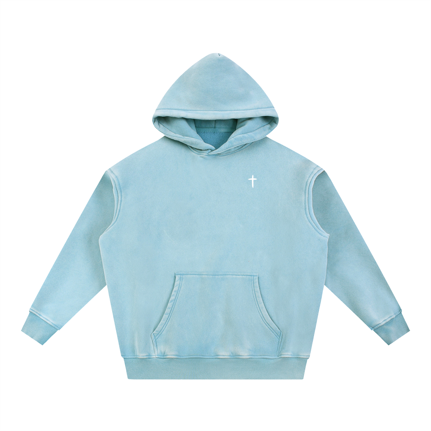 "All For Him" Snow-Washed Signature Fit Hoodie — Dark
