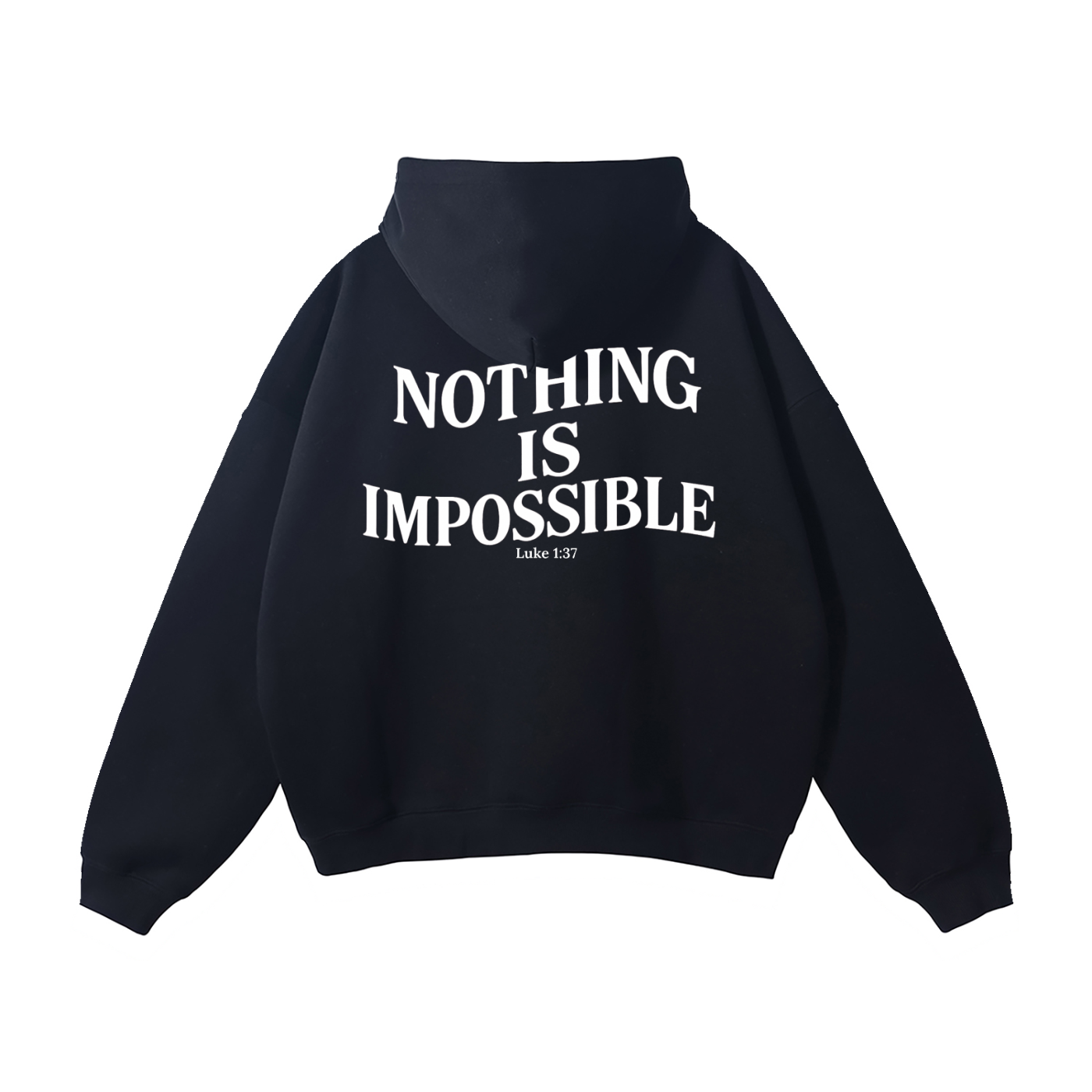 "With God" Signature Fleece Hoodie — Dark