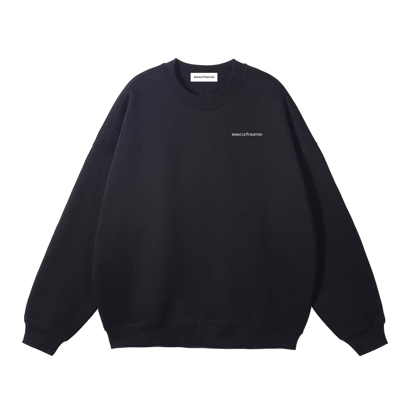"Crafted Cross" Signature Fleece Crewneck — Dark