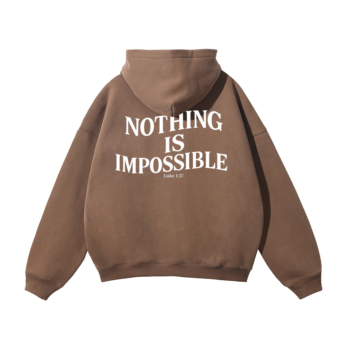 "With God" Signature Fleece Hoodie — Dark