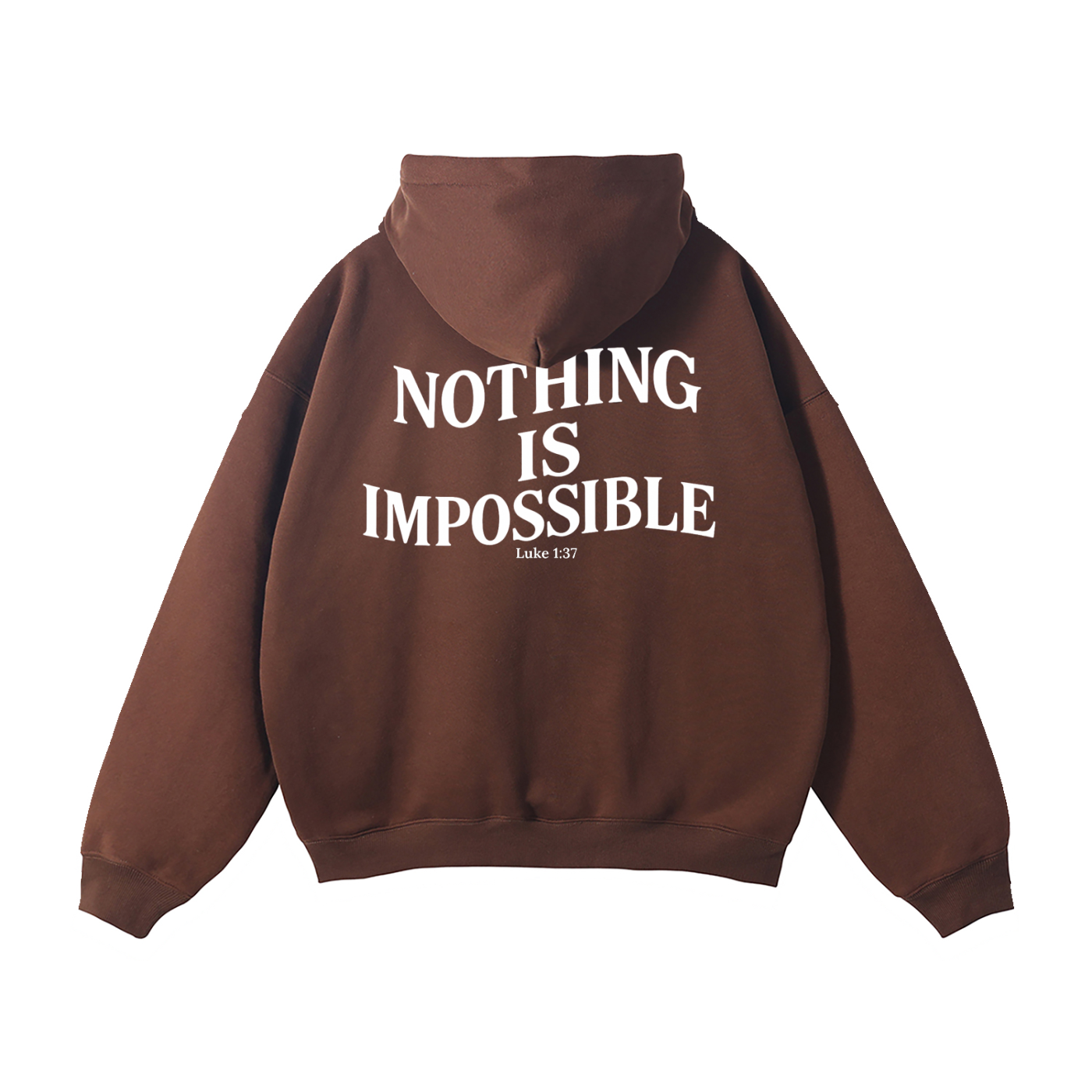 "With God" Signature Fleece Hoodie — Dark