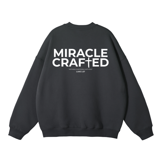 "Crafted Cross" Signature Fleece Crewneck — Dark
