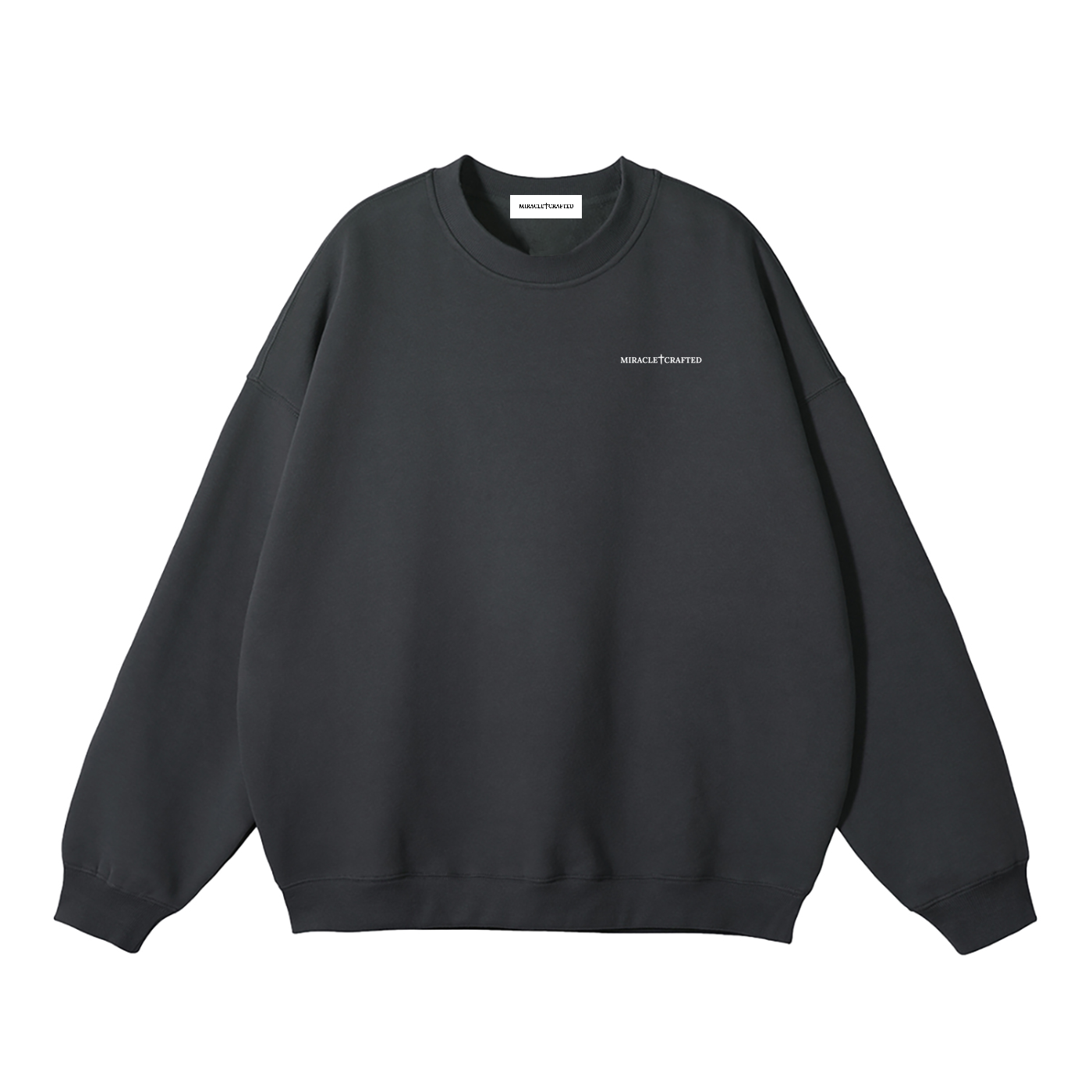 "Crafted Cross" Signature Fleece Crewneck — Dark
