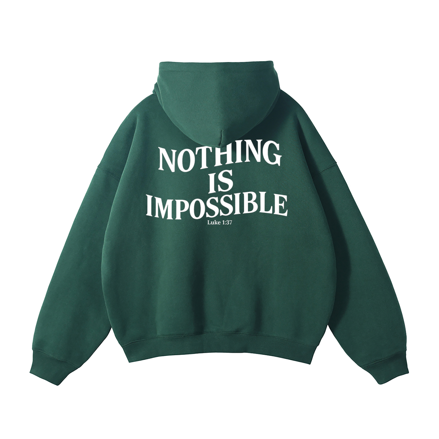 "With God" Signature Fleece Hoodie — Dark