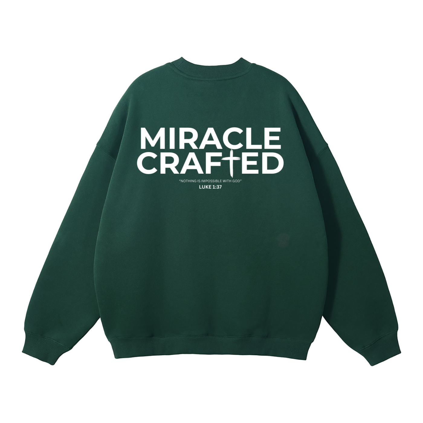 "Crafted Cross" Signature Fleece Crewneck — Dark
